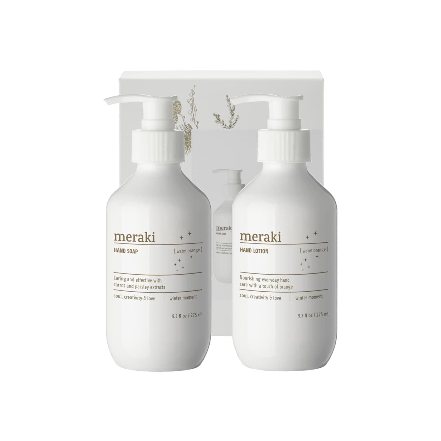 Gaveeske Warm Orange Håndsåpe & Håndkrem