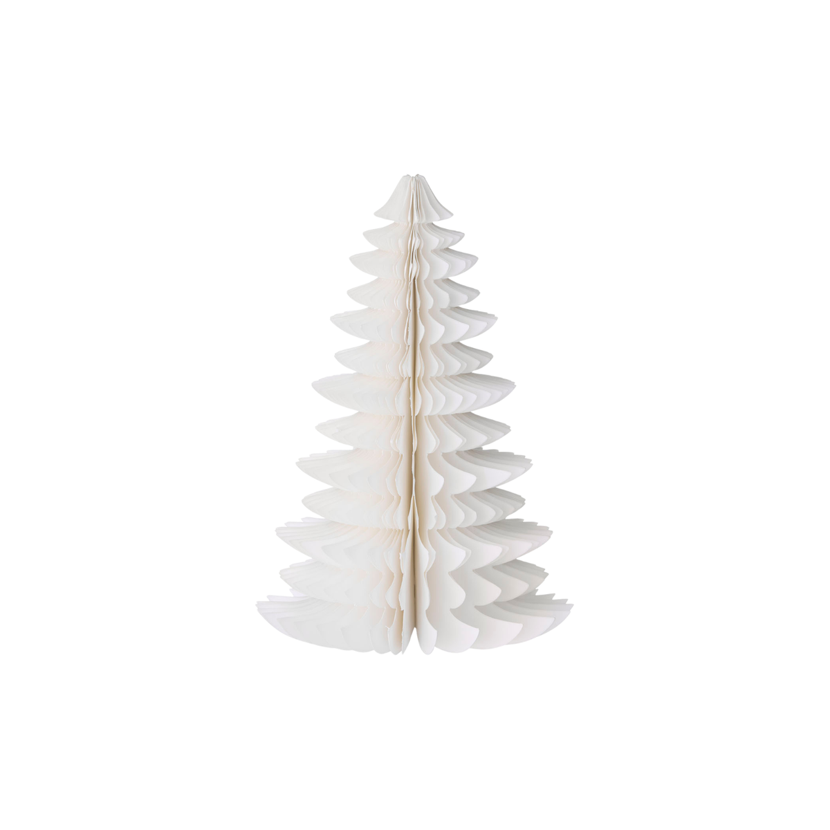 Papirjuletre Wispwood Cream H 18 cm