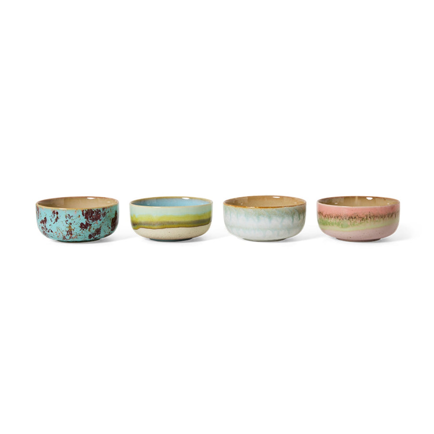 4 stk Dessertskåler Impression | 70s Ceramics