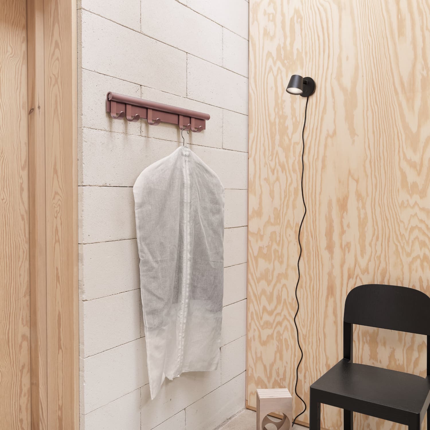 Knaggrekke Coil Plum 100cm