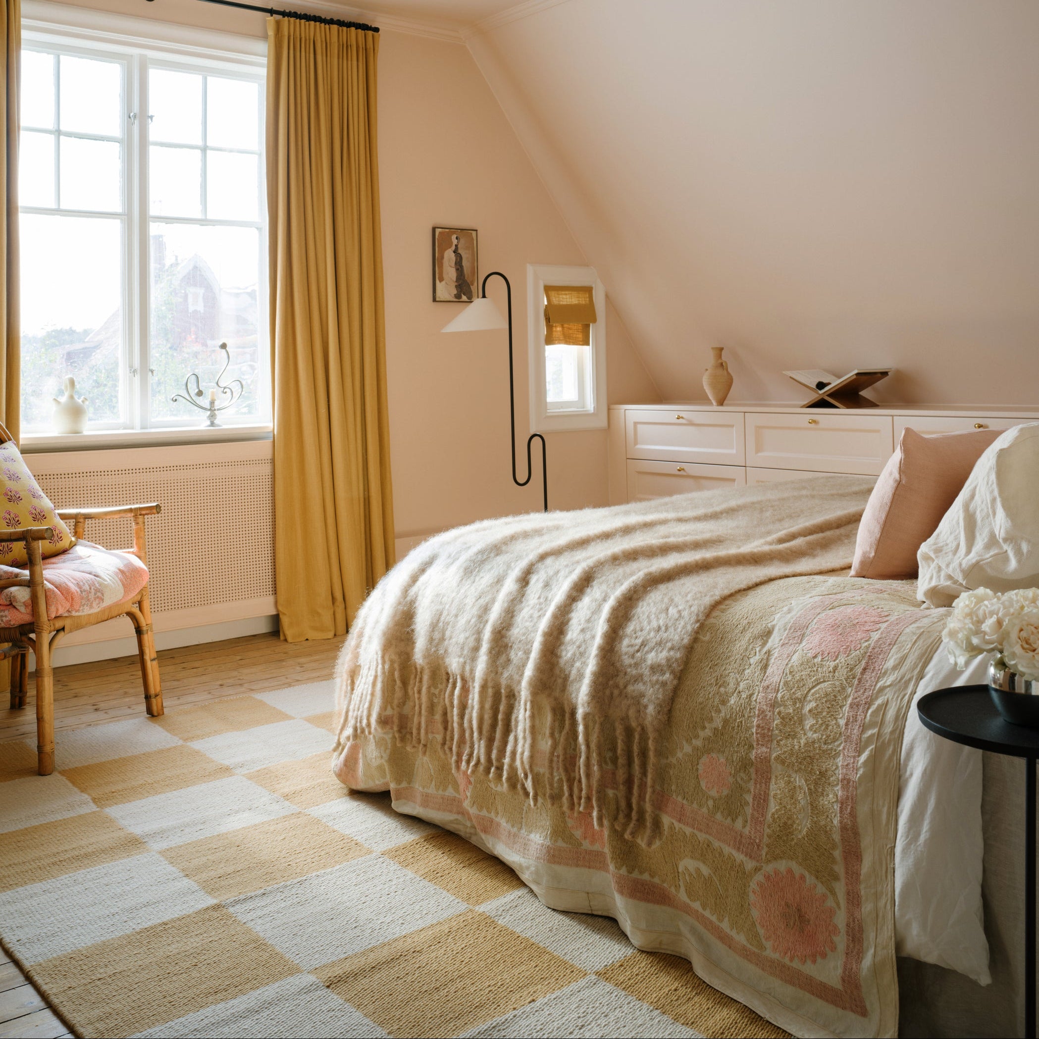 Gulvteppe Chess Harvest Yellow