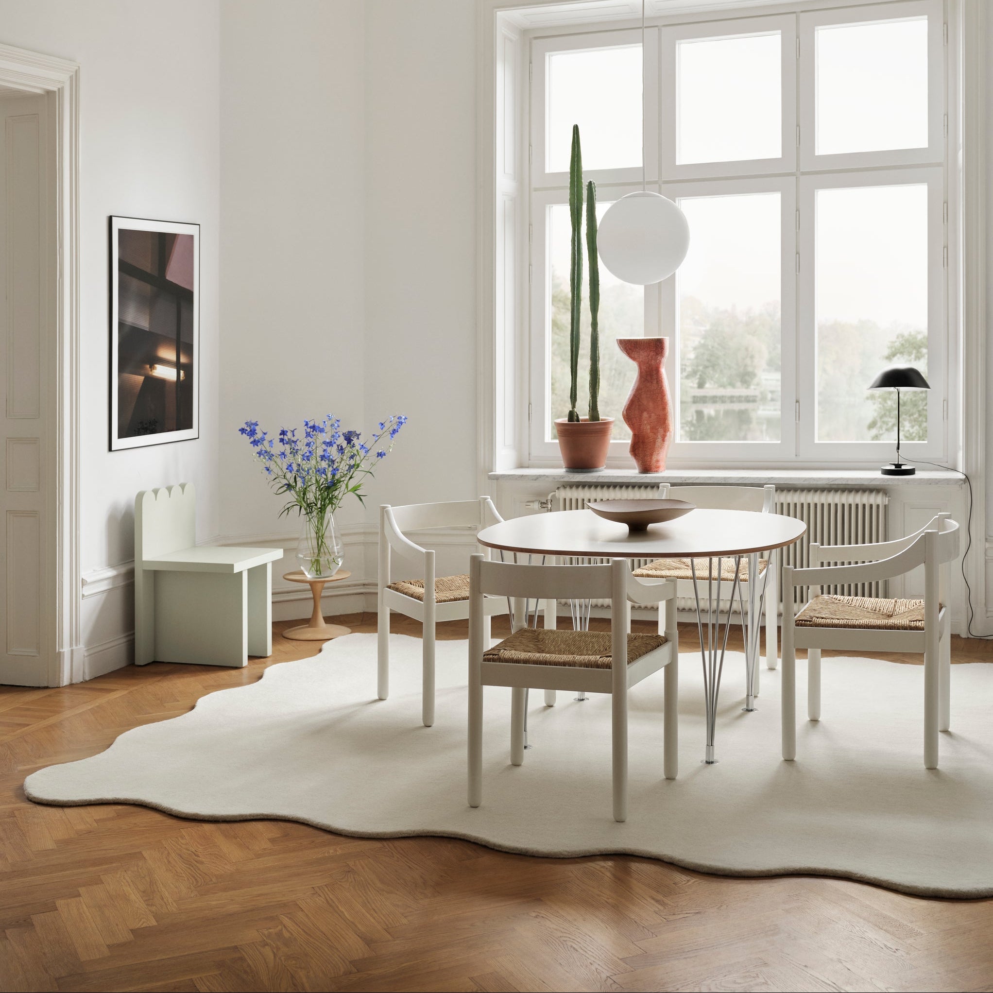 Gulvteppe Scallop Bone White