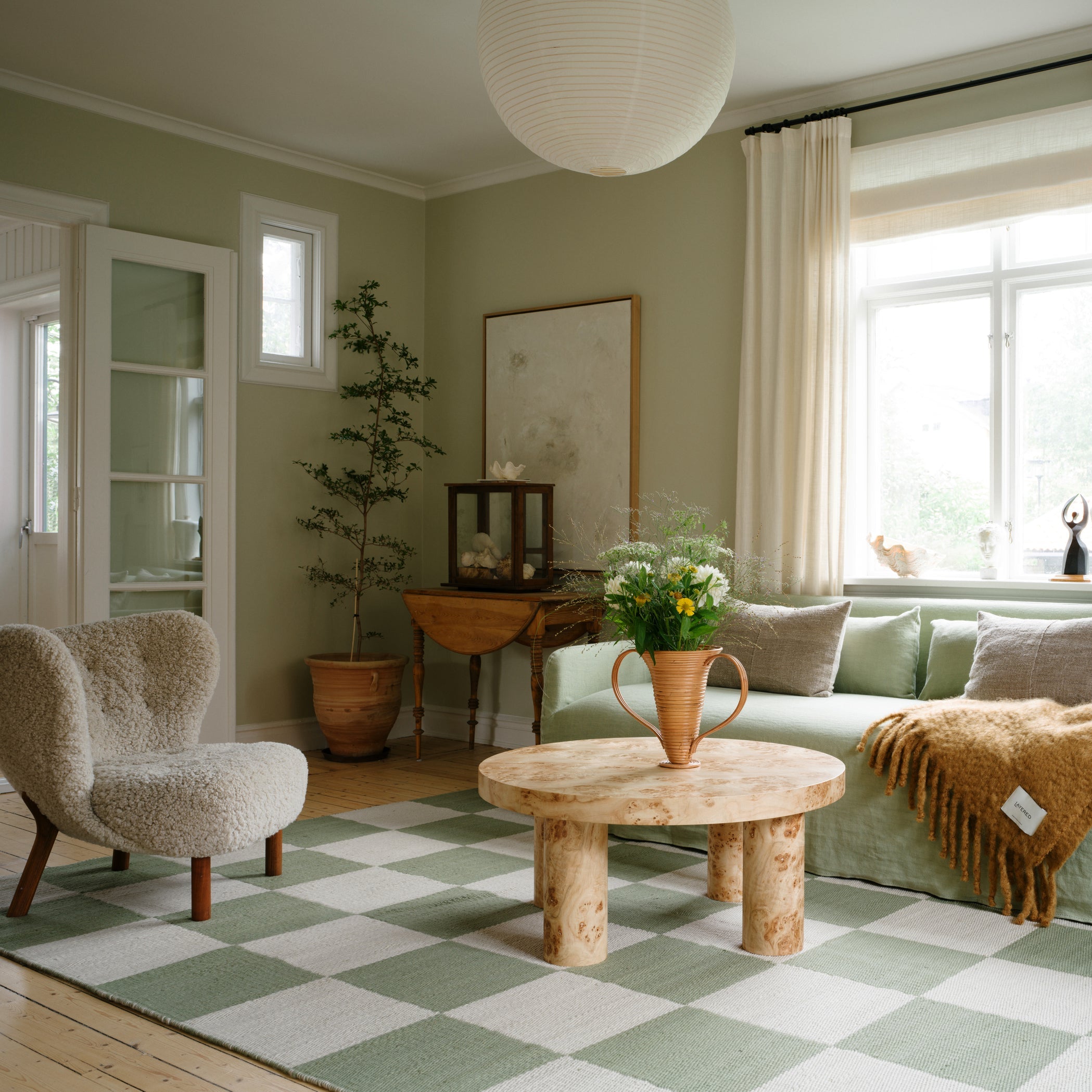 Gulvteppe Chess Sage