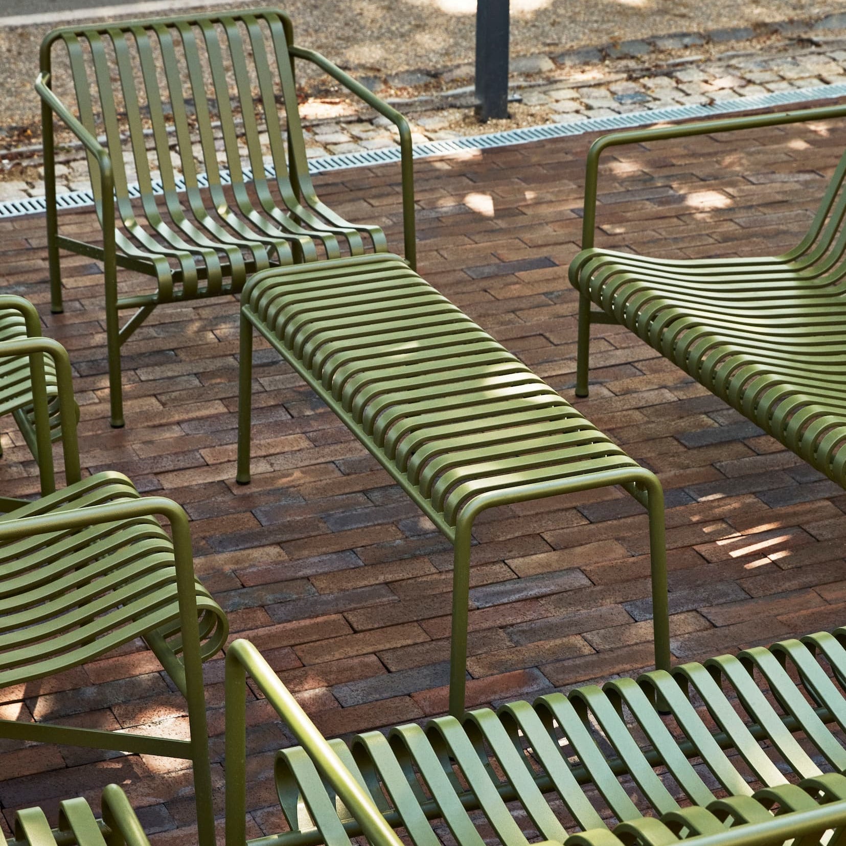 Palissade Benk Olive