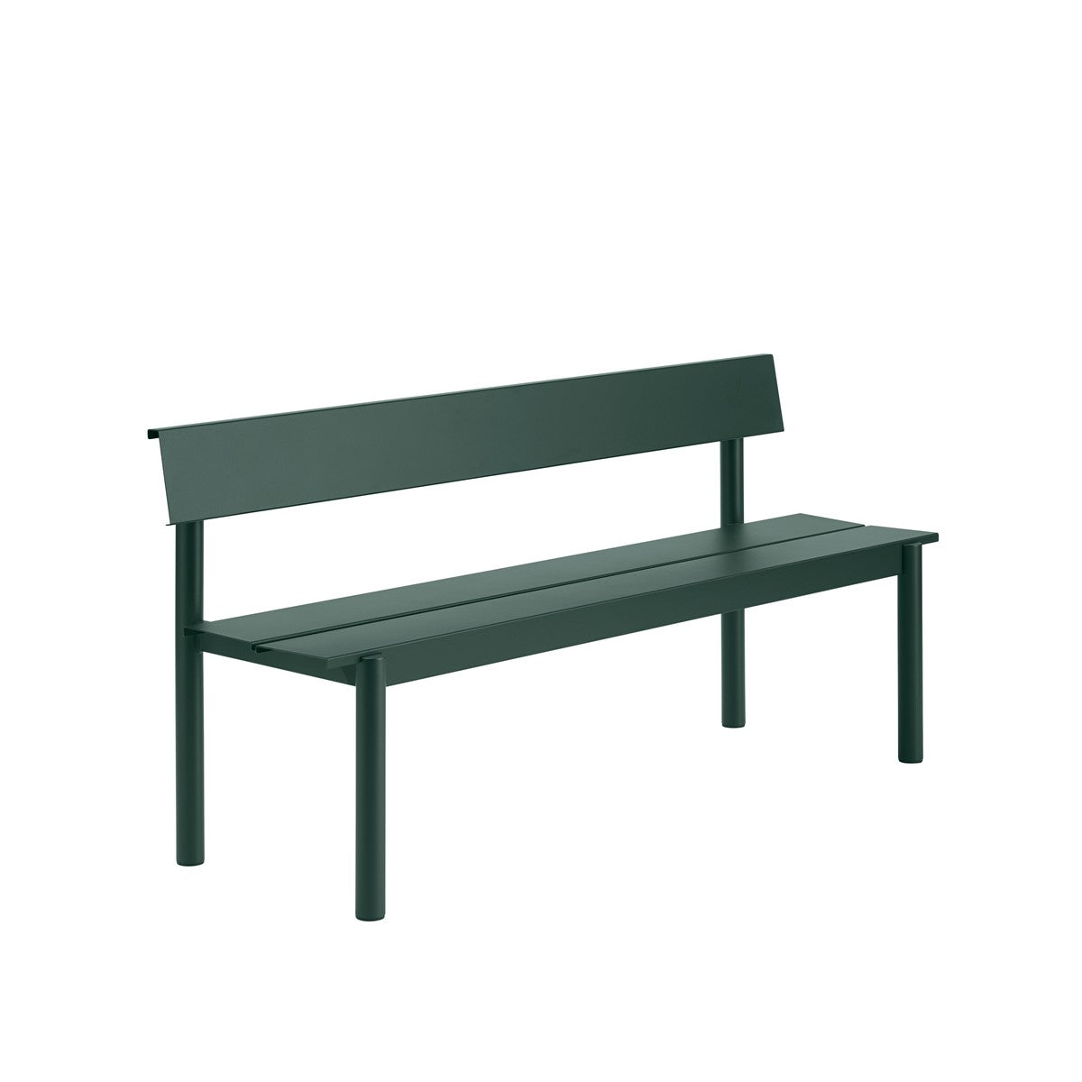 Utebenk Linear med Rygg 170
