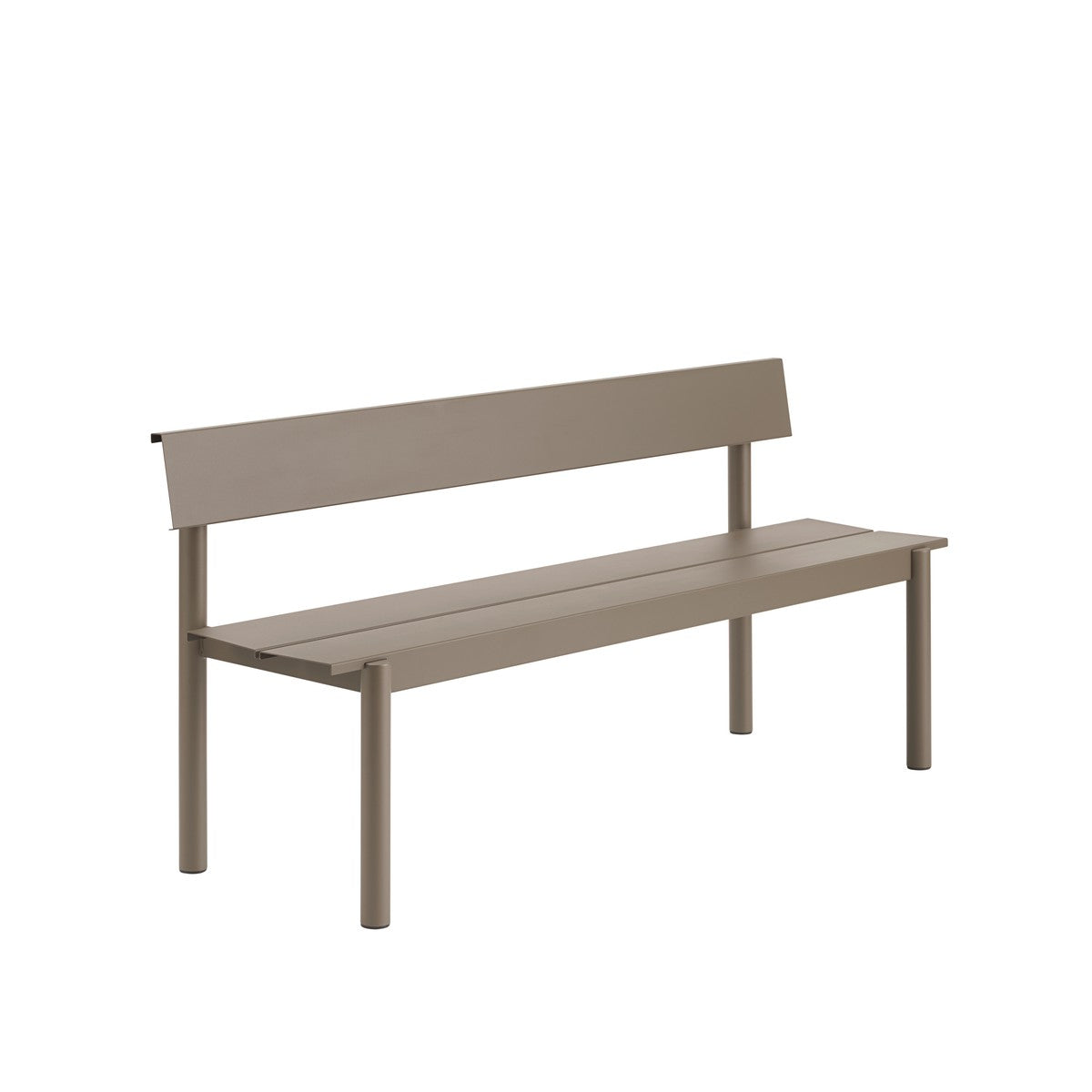 Utebenk Linear med Rygg 170