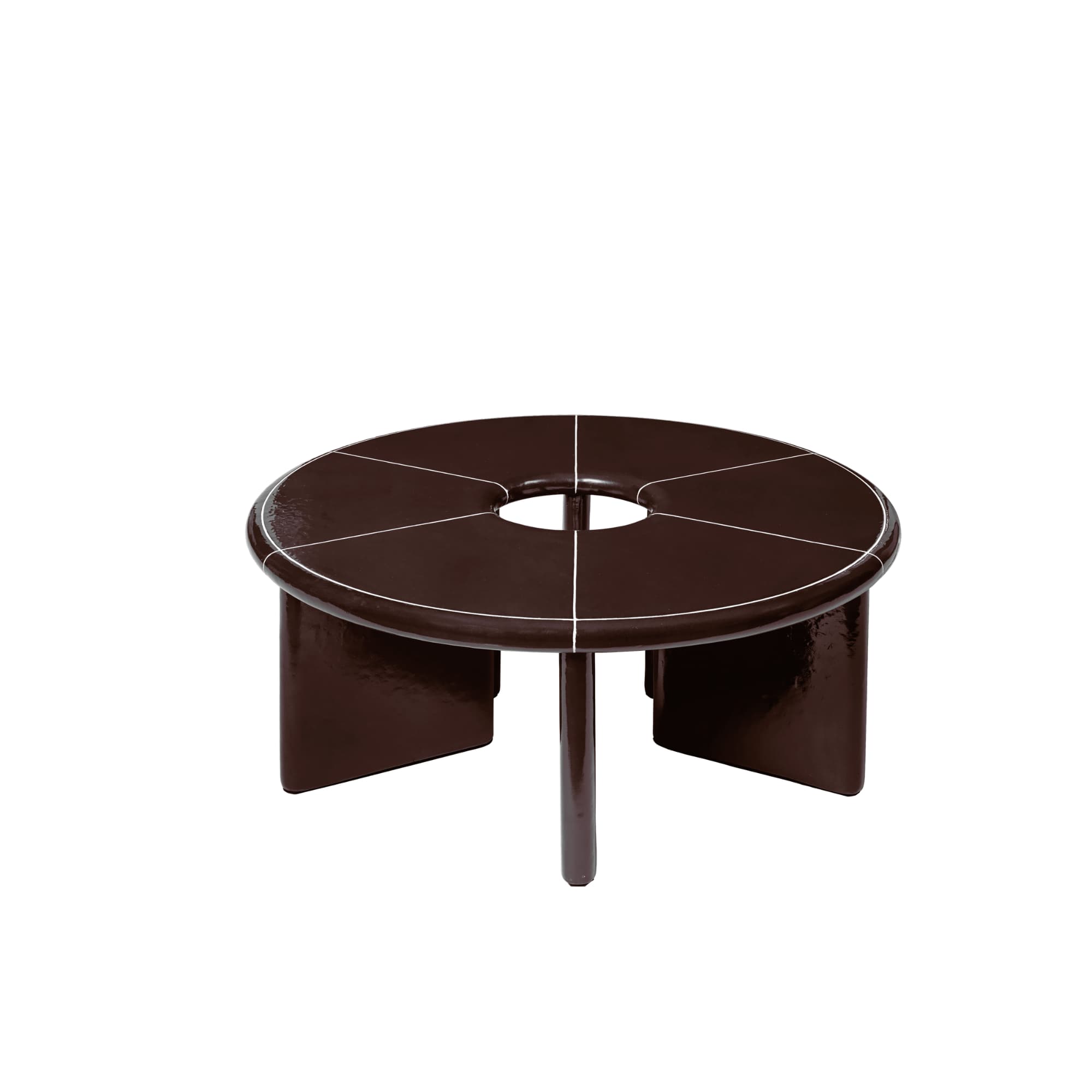 Loungebord Deya Ø80 Chestnut Brown