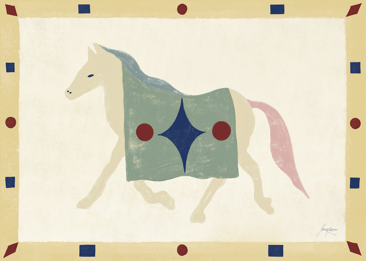 Poster Horse Geometri