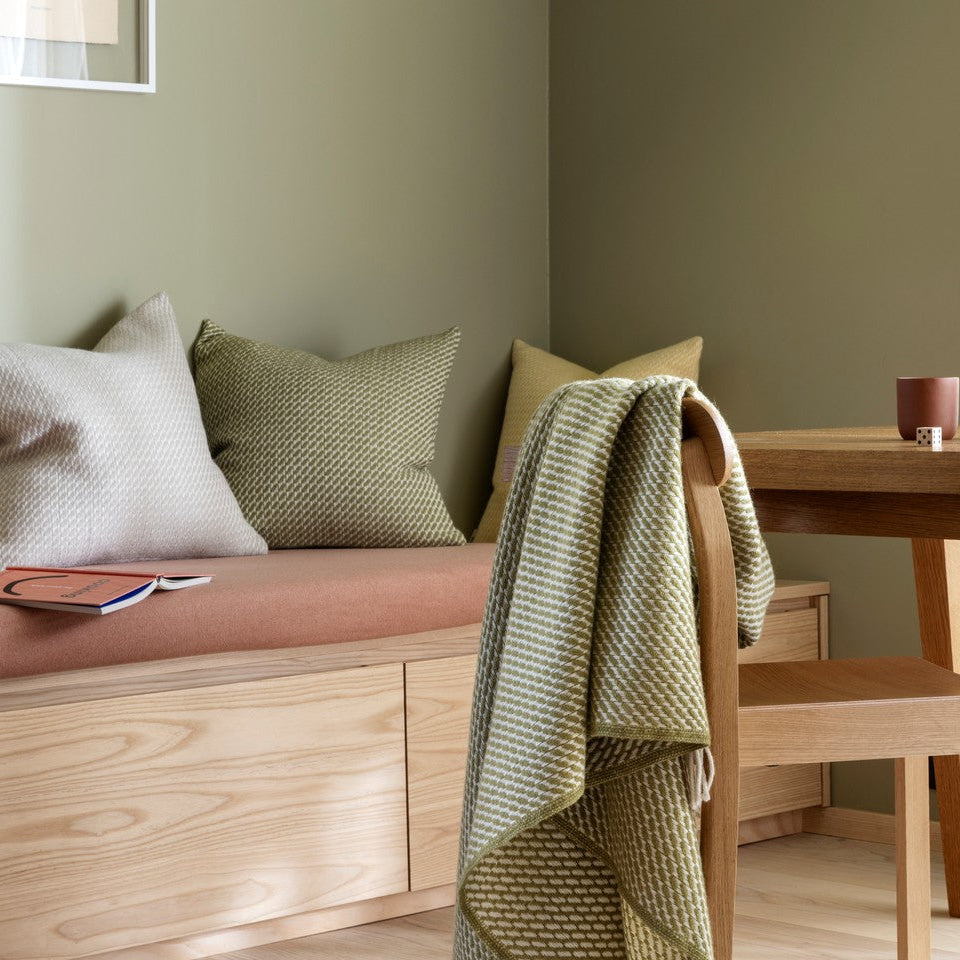 Ullpledd Mello Leaf Green