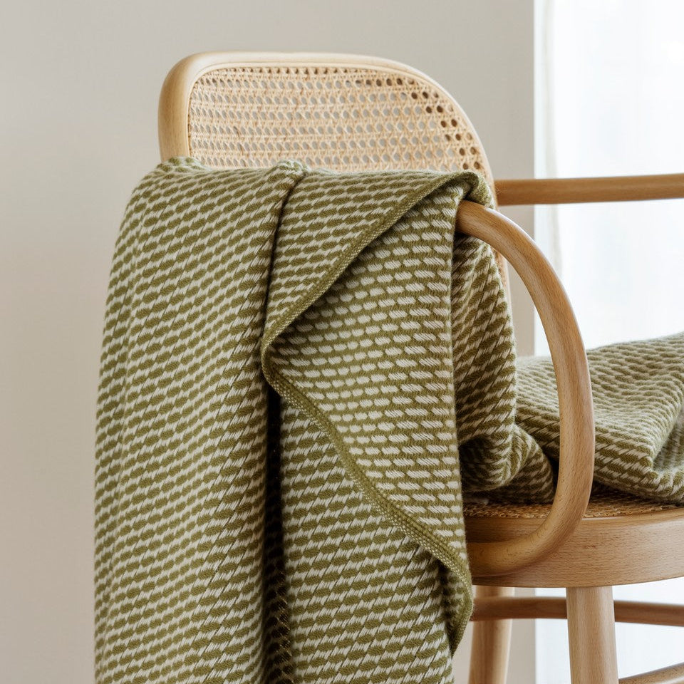 Ullpledd Mello Leaf Green