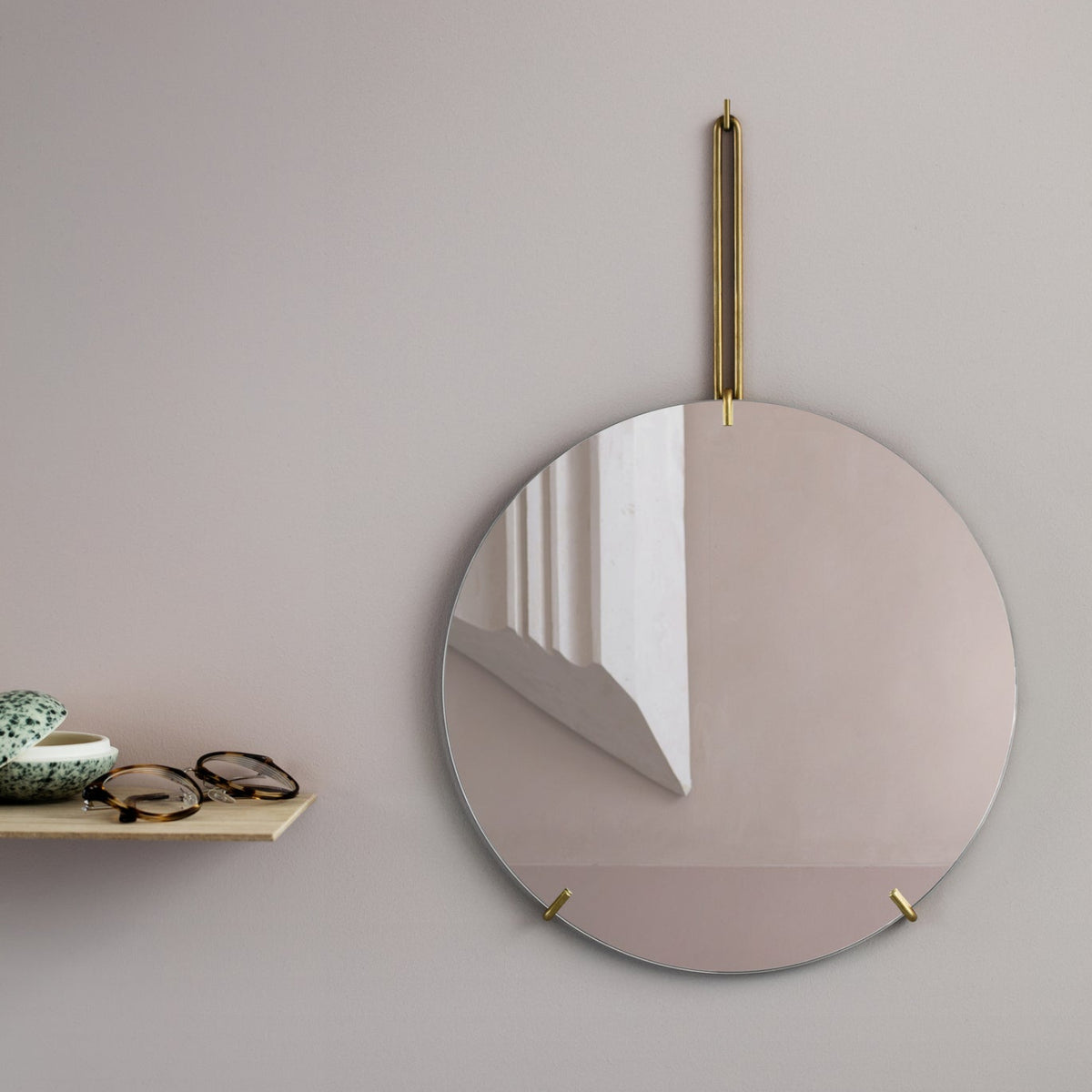 Speil Wall Mirror Messing Ø30 cm