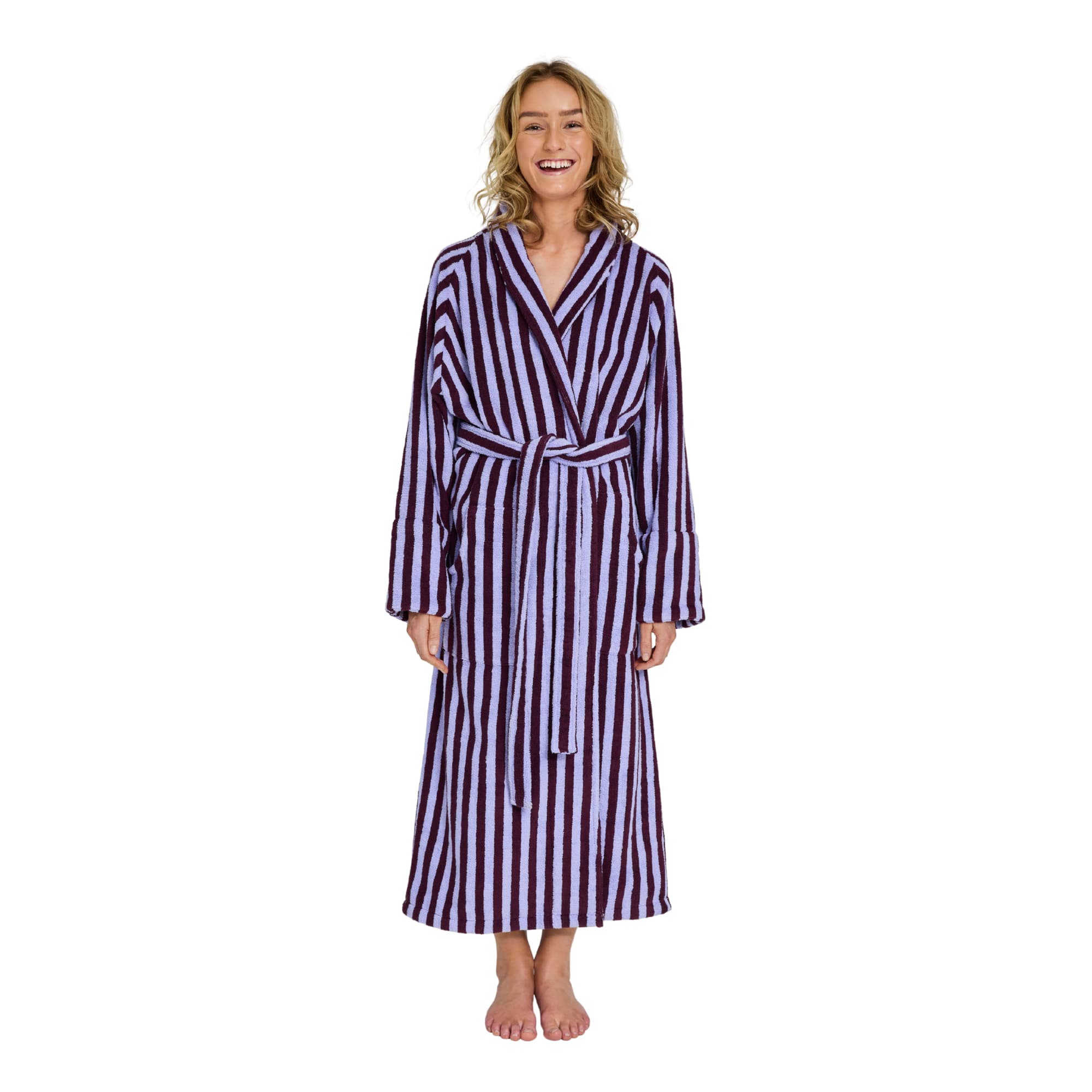 Morgenkåpe Wine & Lavender Blue