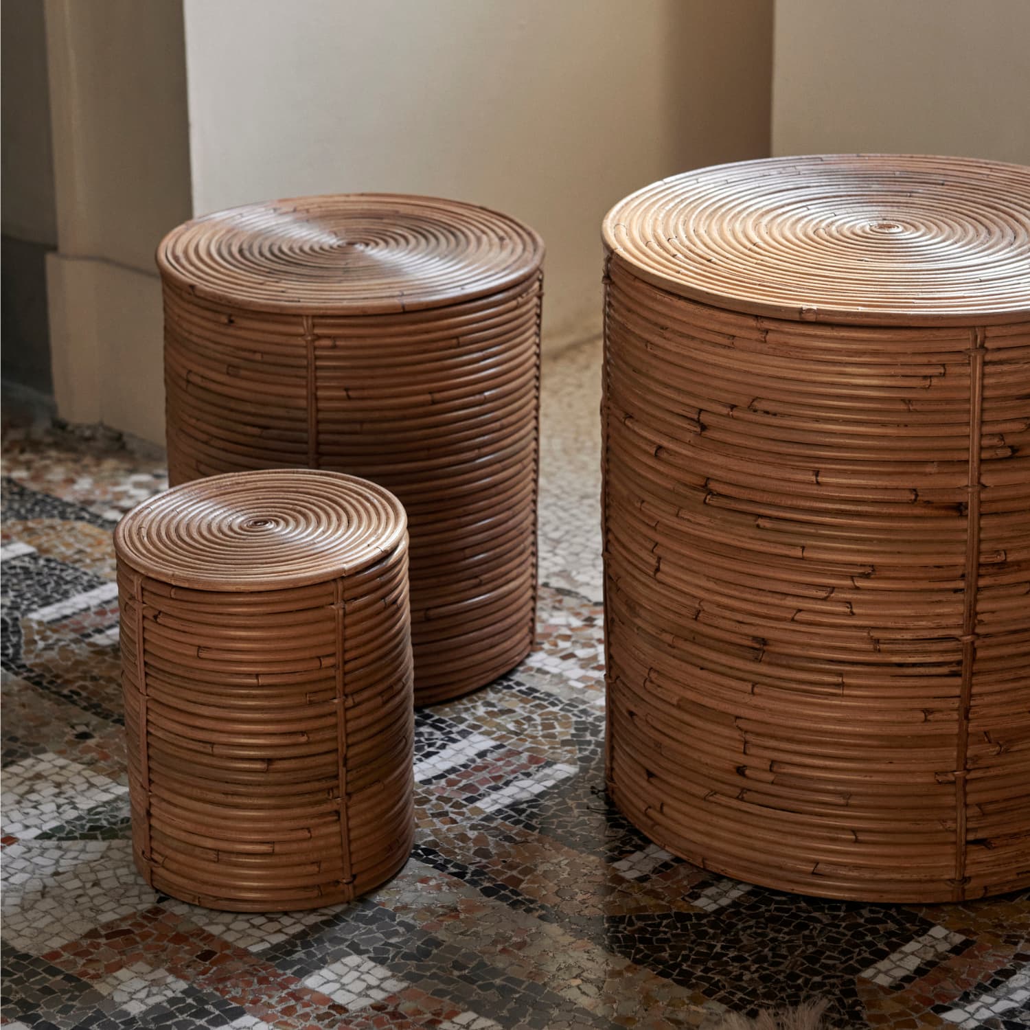 3 stk | Oppbevaringskurver Column