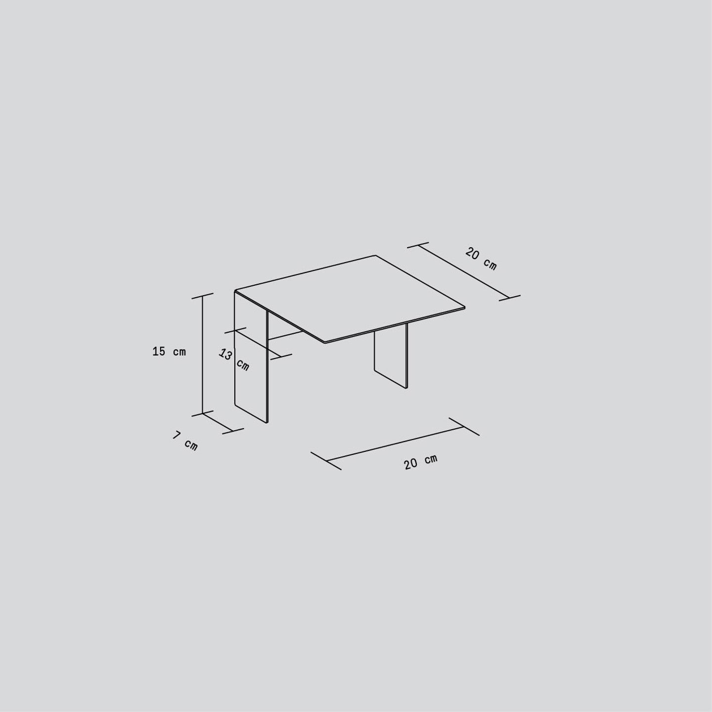 Hylle Pli Floating 20cm