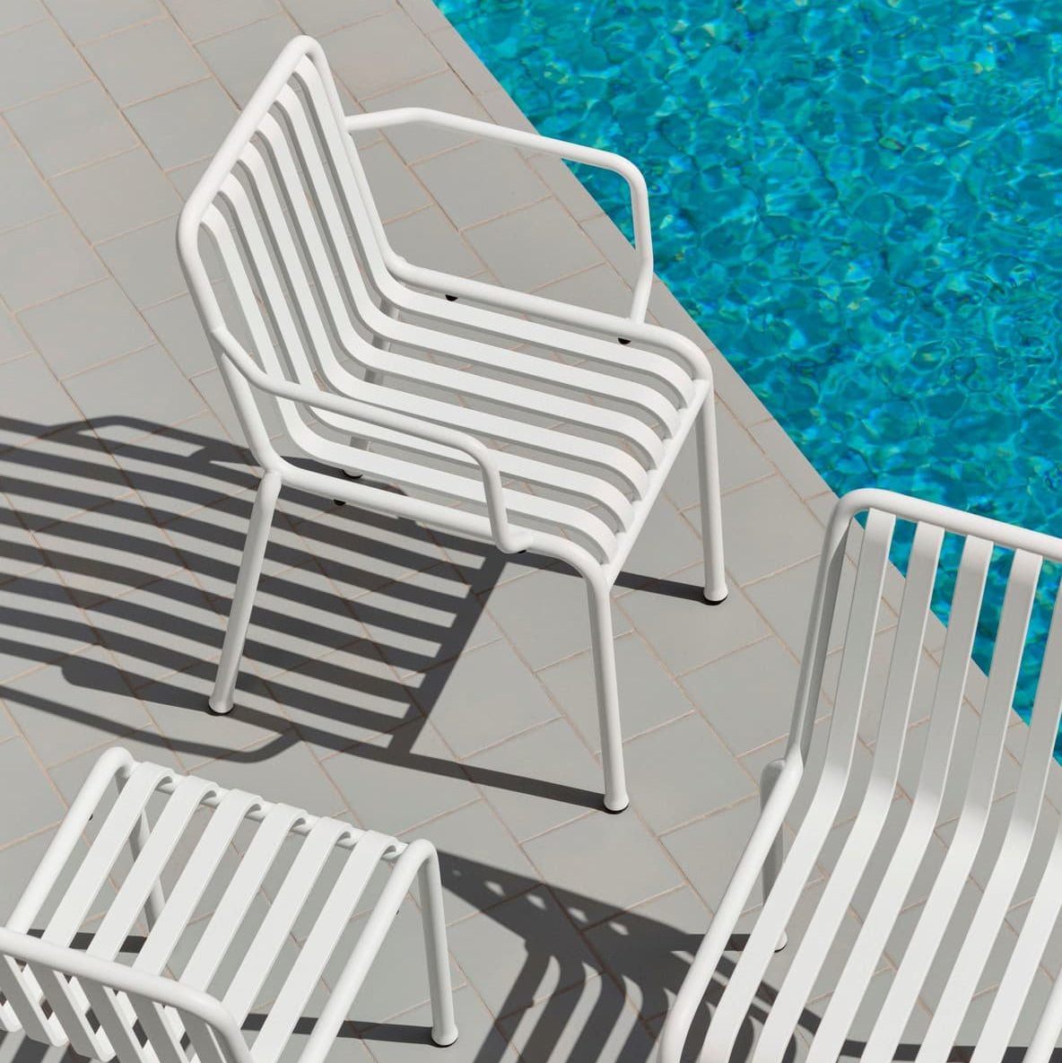 Palissade Spisestol med Armlener Cream White