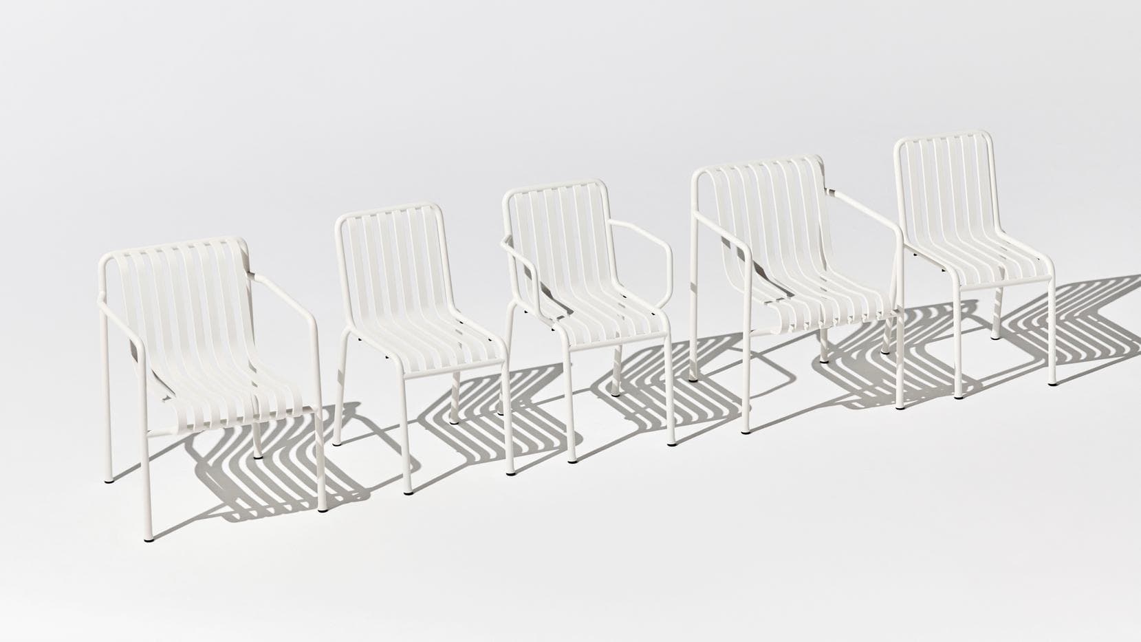 Palissade Spisestol med Armlener Cream White