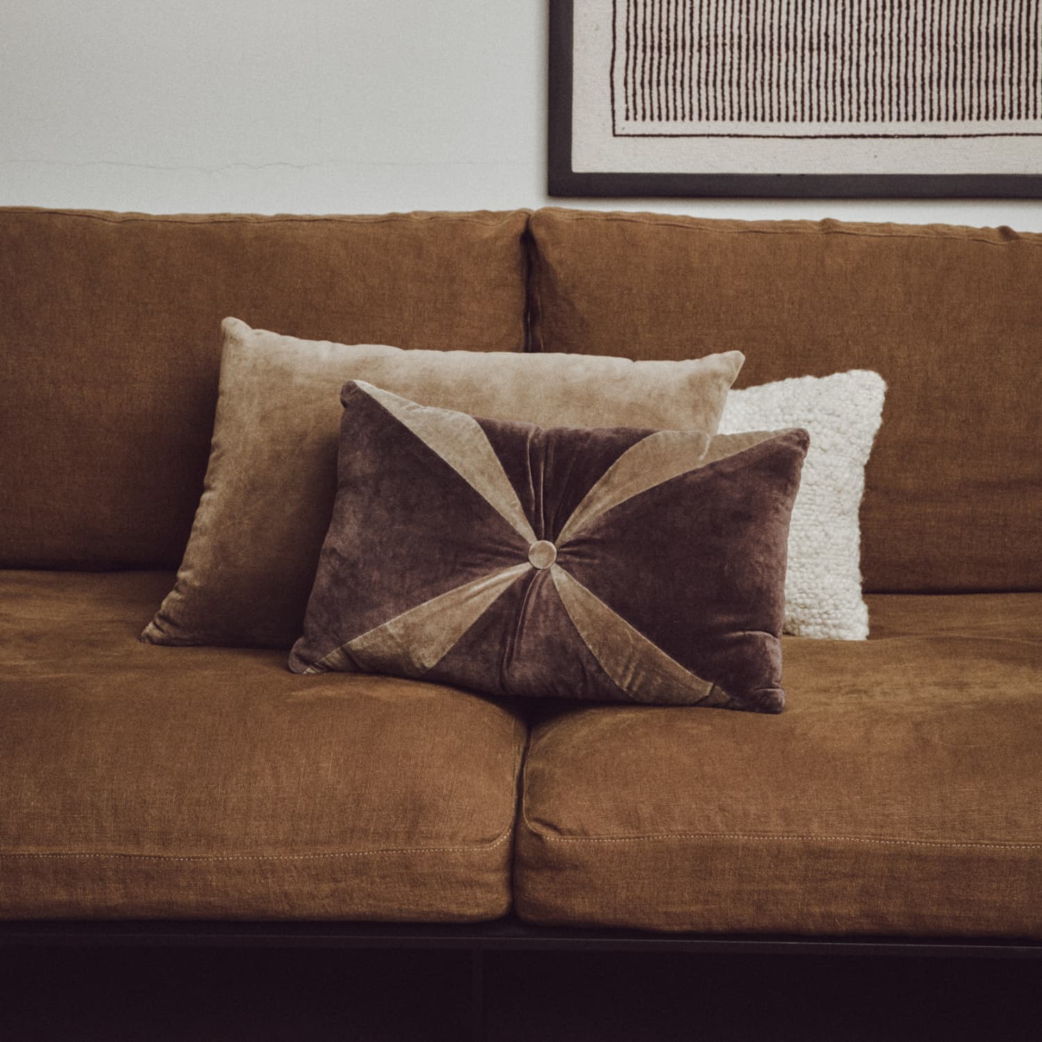 Pute Velvet Army Green 60x40