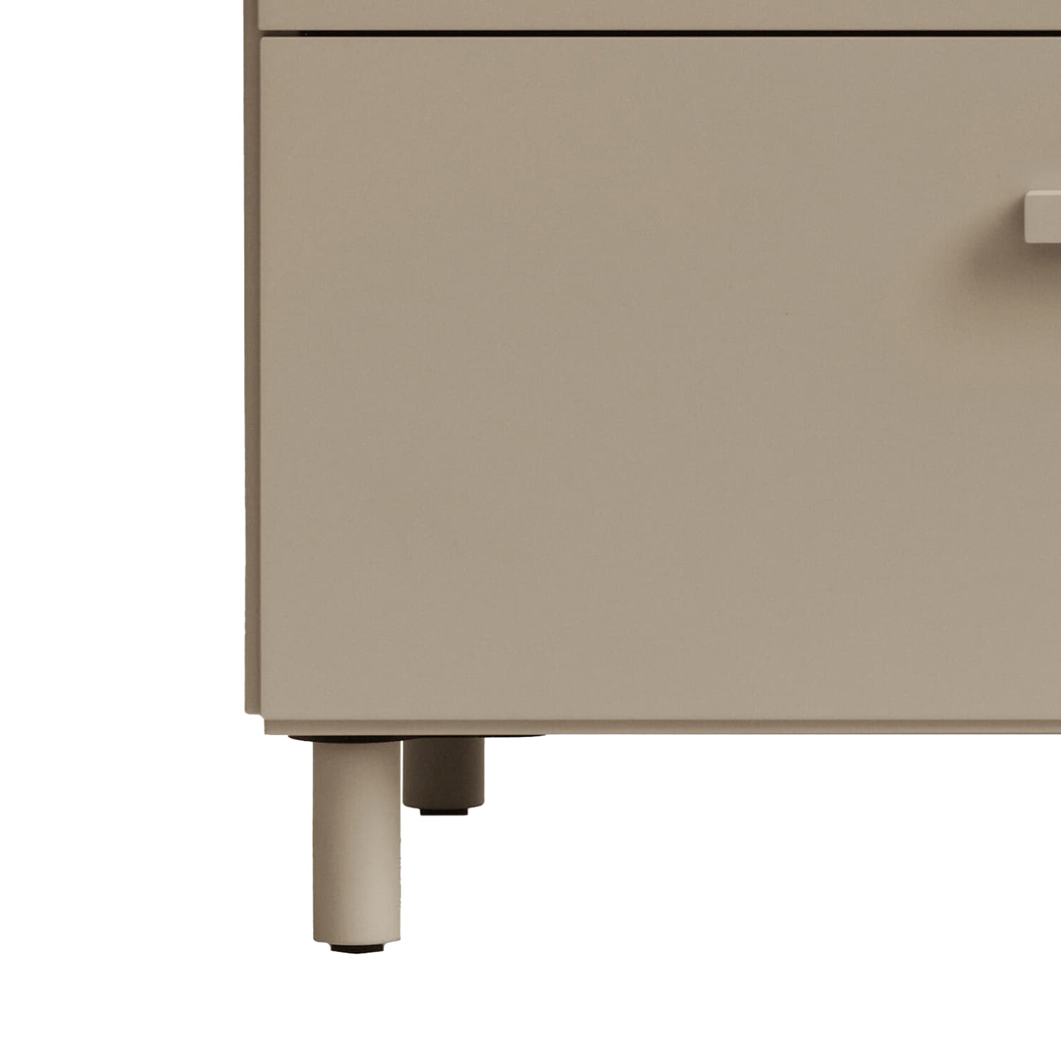 Relief Kommode Lav m/ben Beige