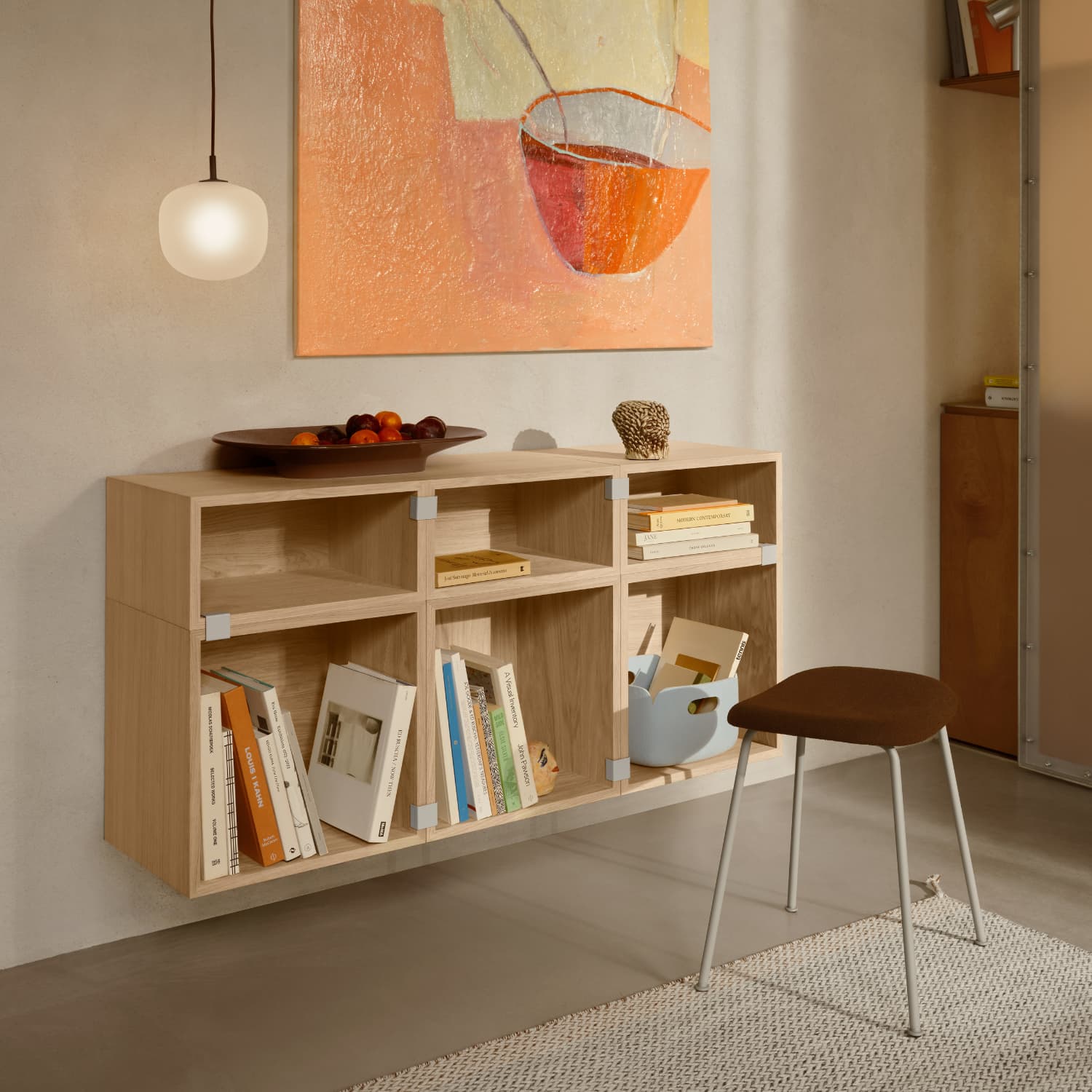 Restore Basket Light Blue 28x28cm