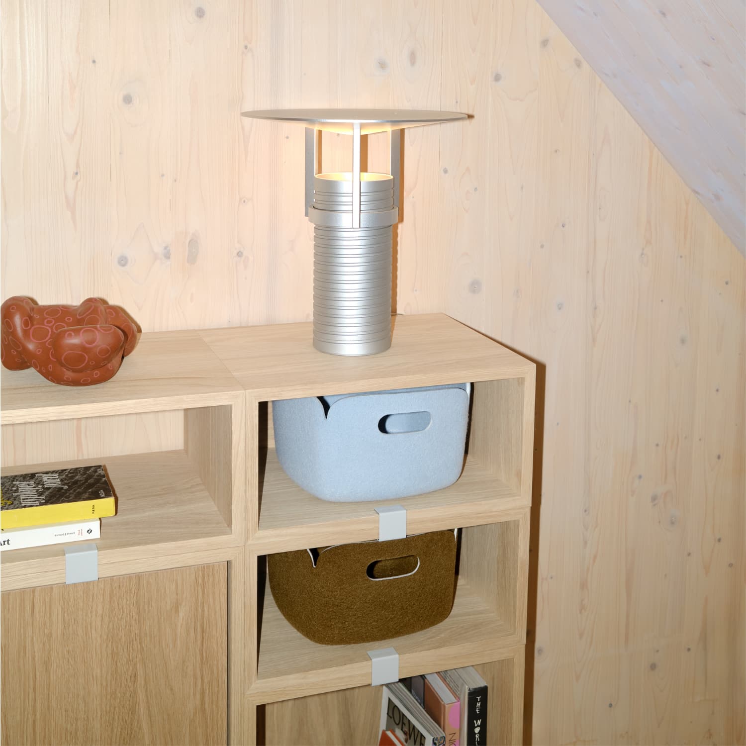 Restore Basket Light Blue 28x28cm