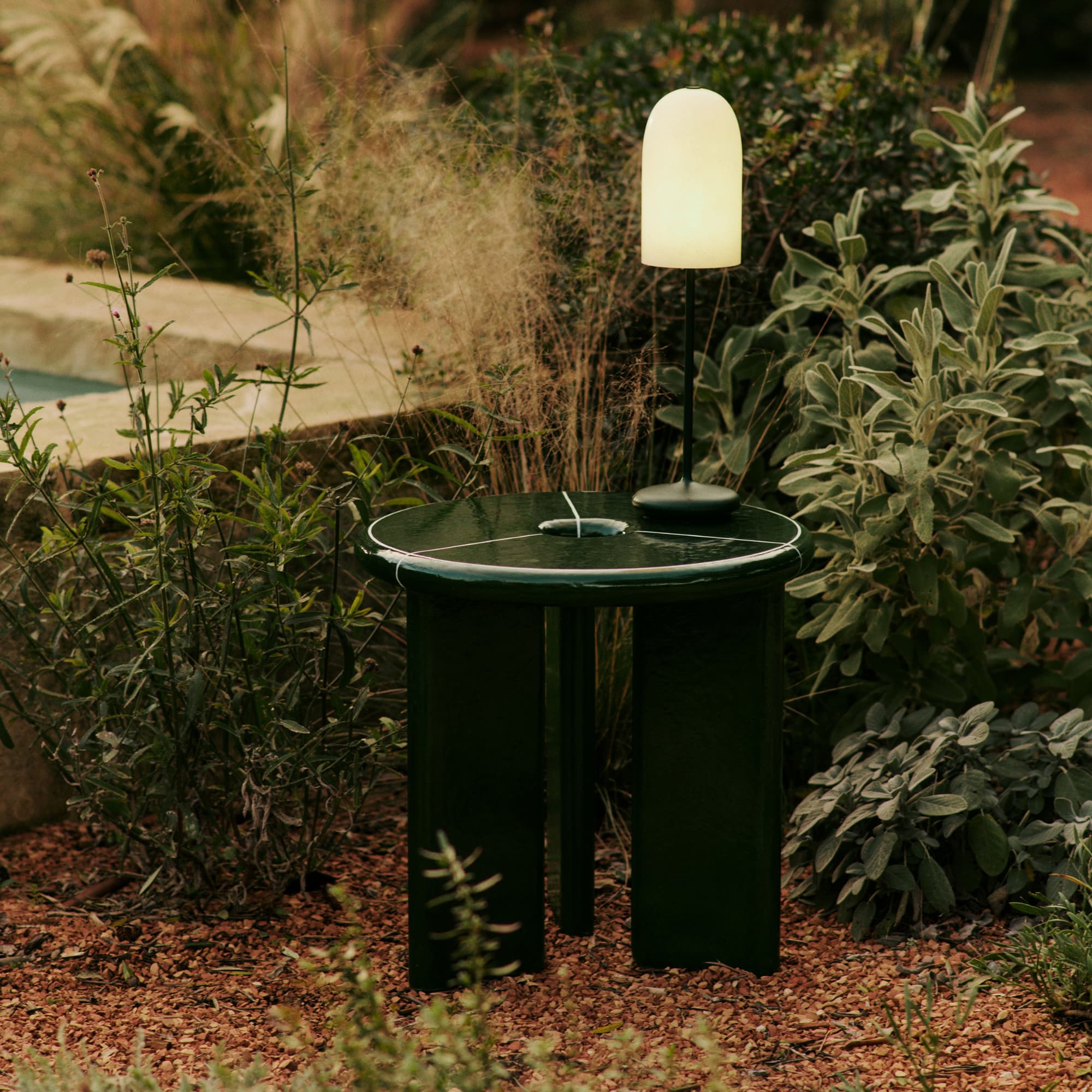 Sidebord Deya Ø47 Dark Green