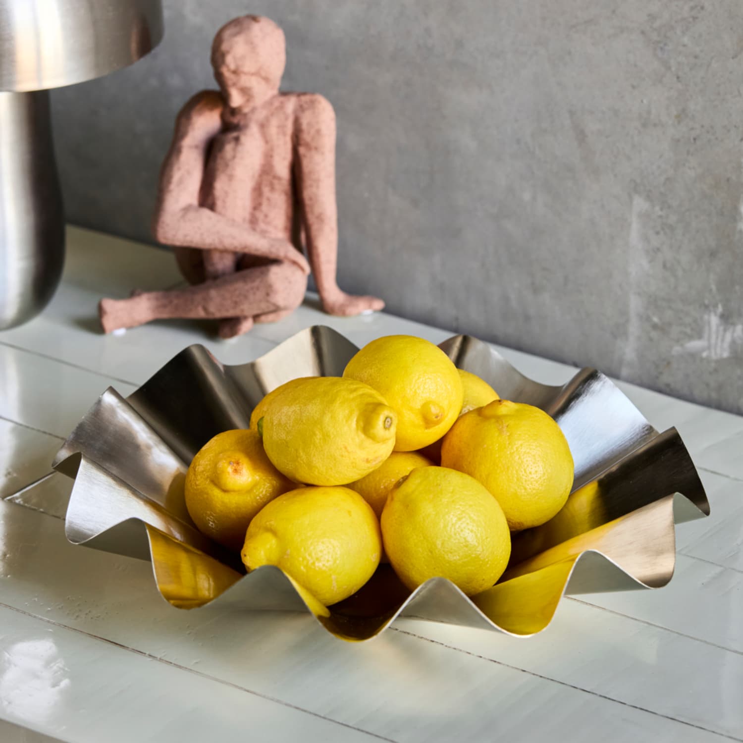 Skål Flood Børstet Sølv