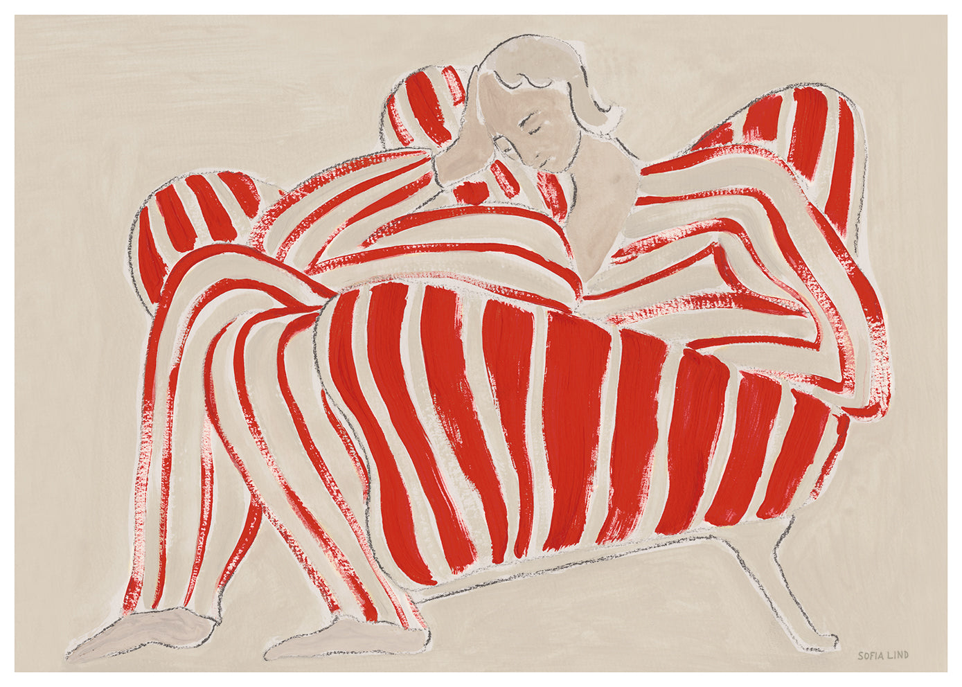 Red Chair | Sofia Lind | The Poster Club