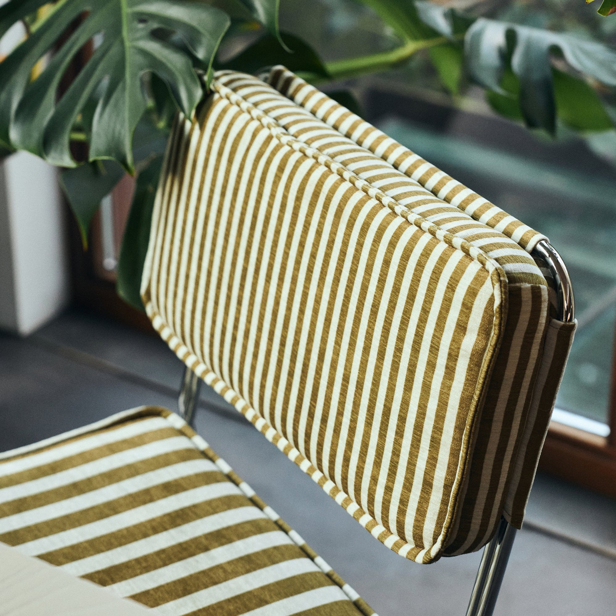 Spisestol Endless Stripe Sunflower | HK Living Detalj