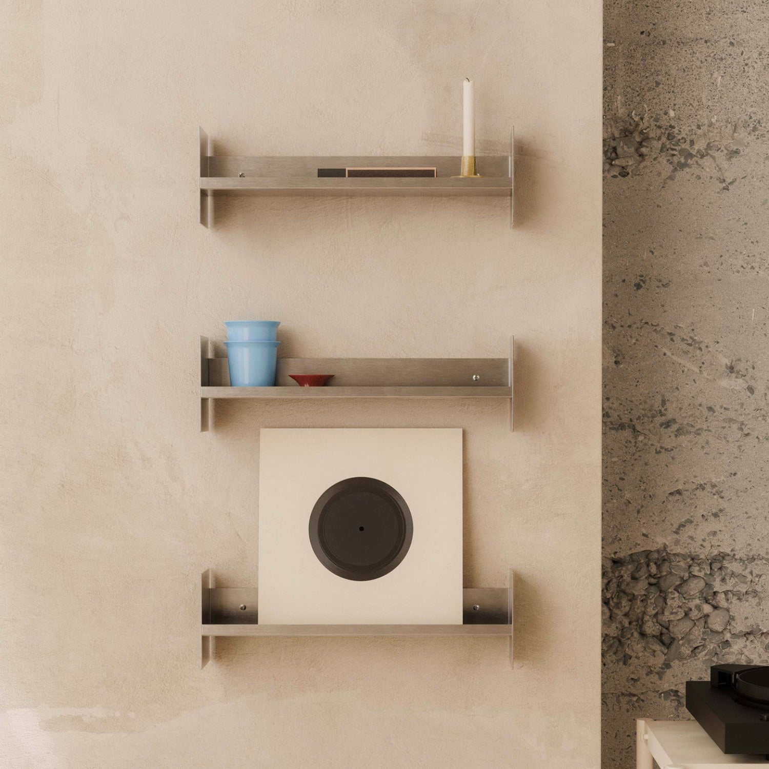 Hylle Pli Slim Stainless Steel 45cm