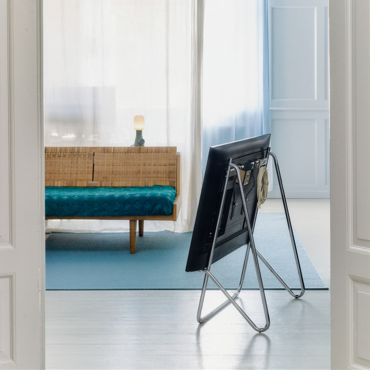 TV-stativ Bloom Chrome