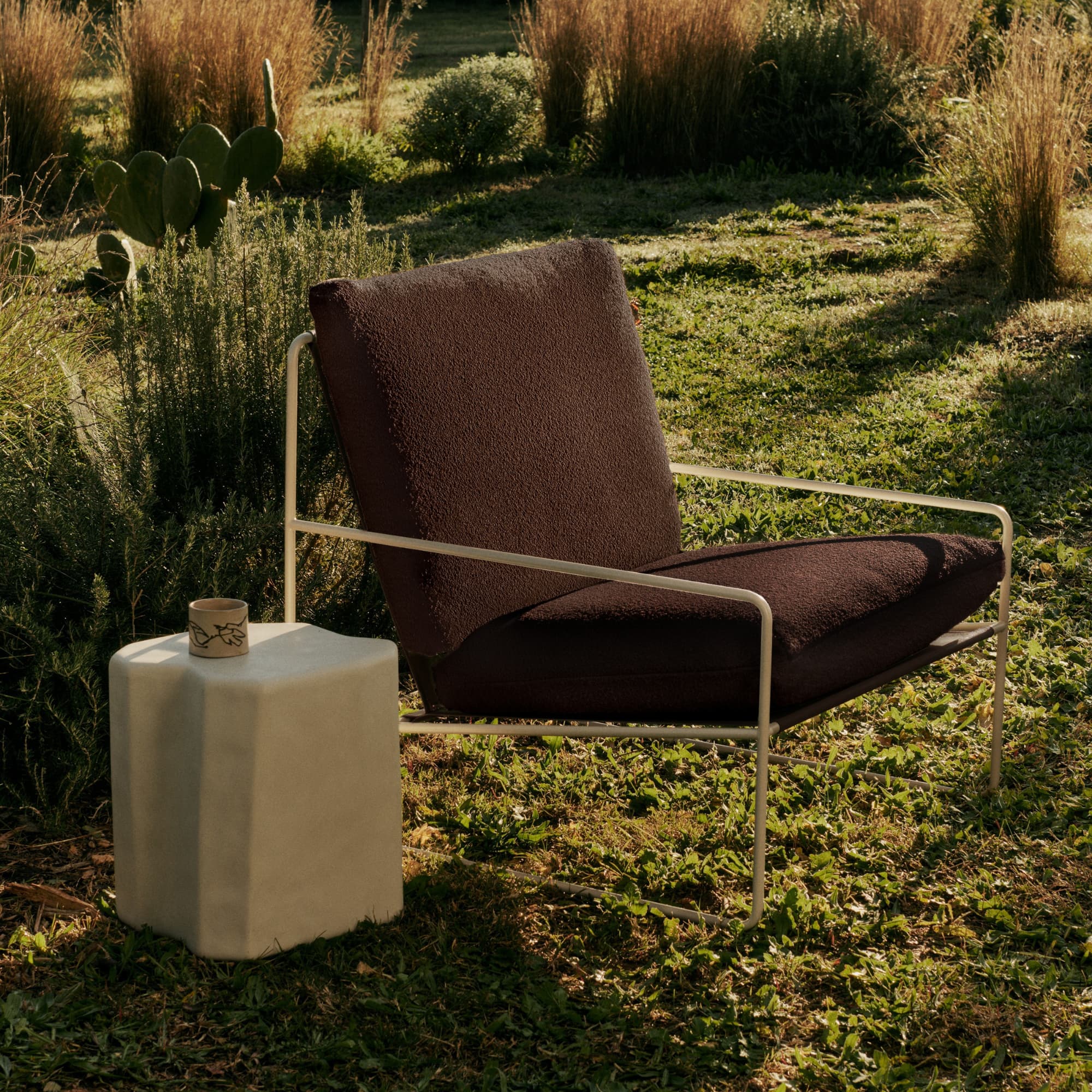 Utendørs 1-seter Desert - Pure Bouclé