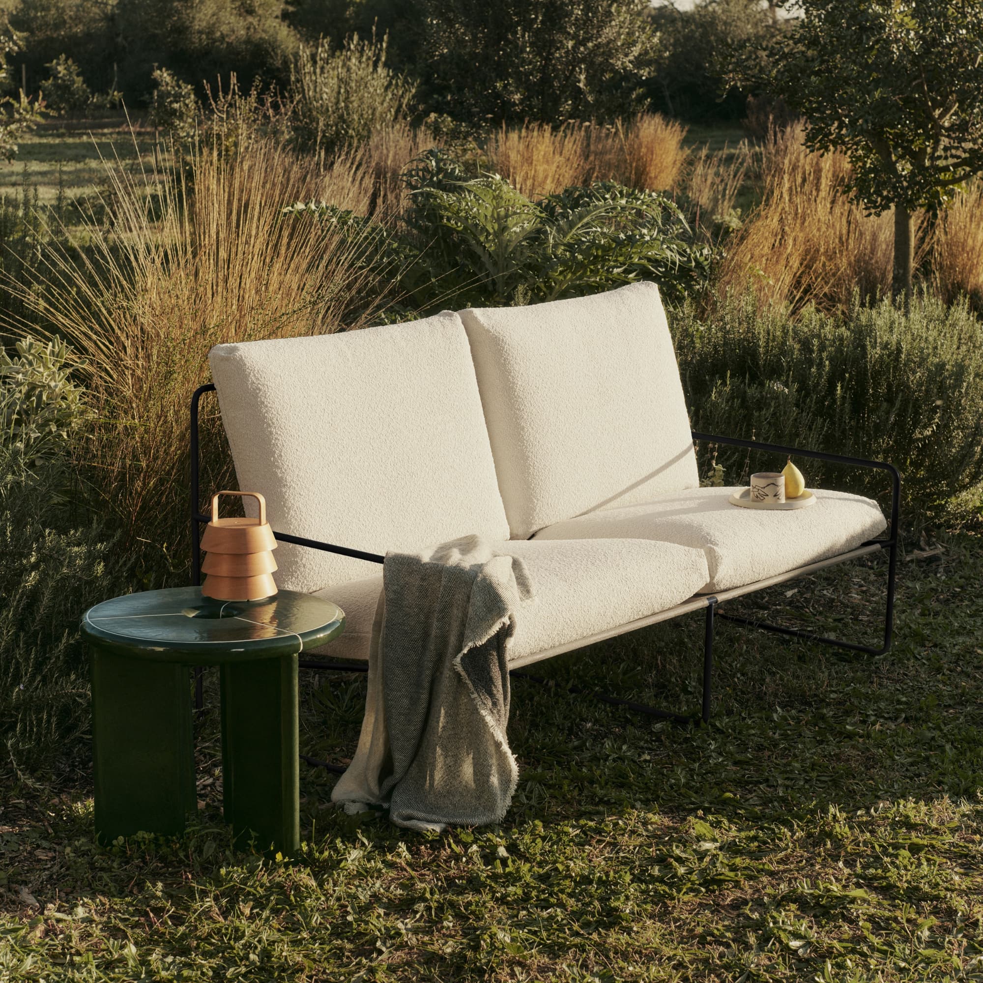 Utendørs 2-seter Desert - Pure Bouclé