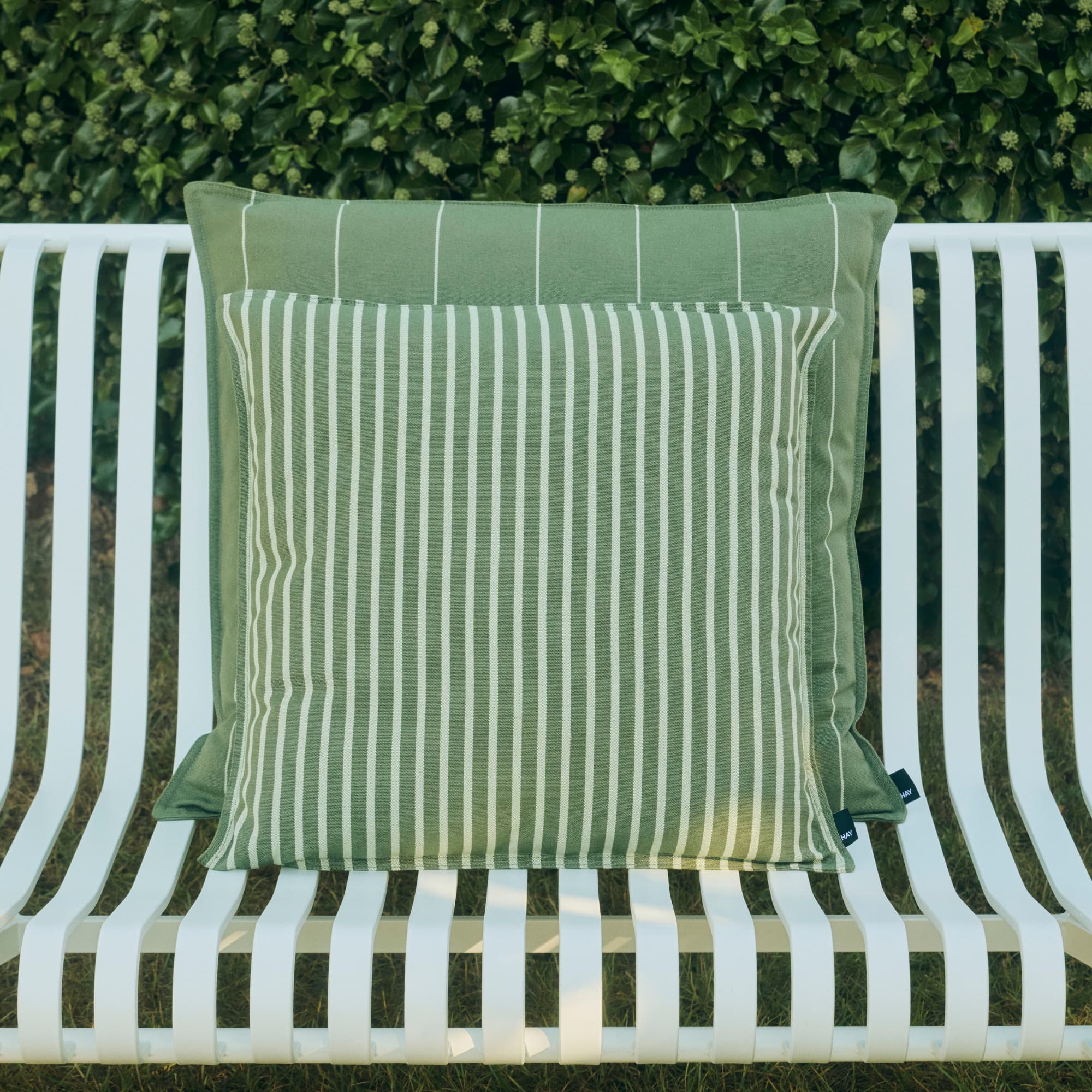 Utepute Terrazza Olive Bold Stripe 50x50