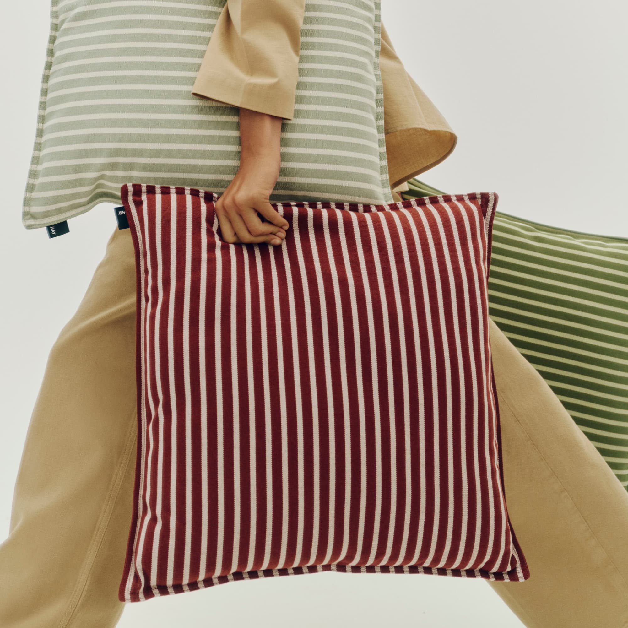 Utepute Terrazza Terracotta Bold Stripe 50x50