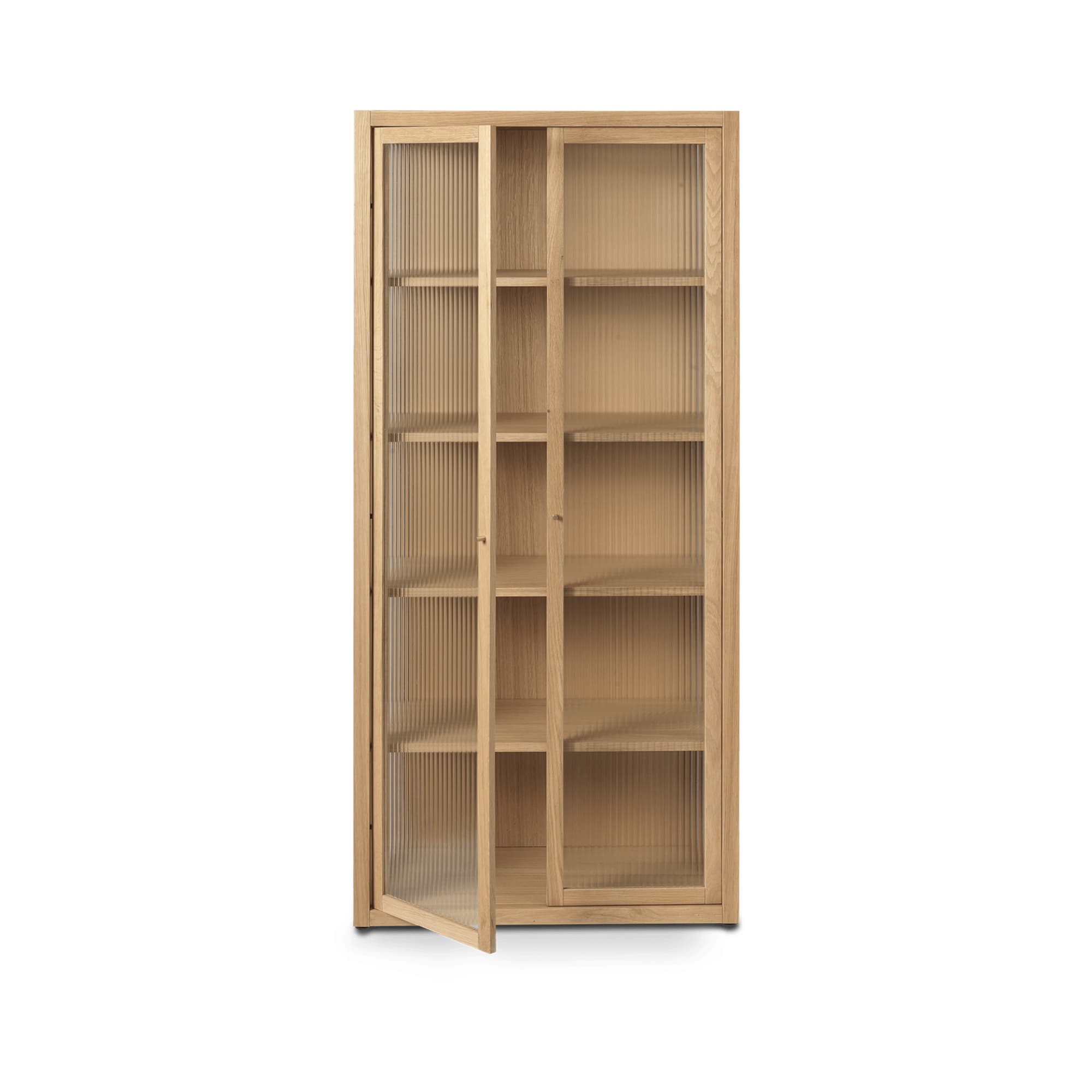 Vitrineskap Reed Natural Oak