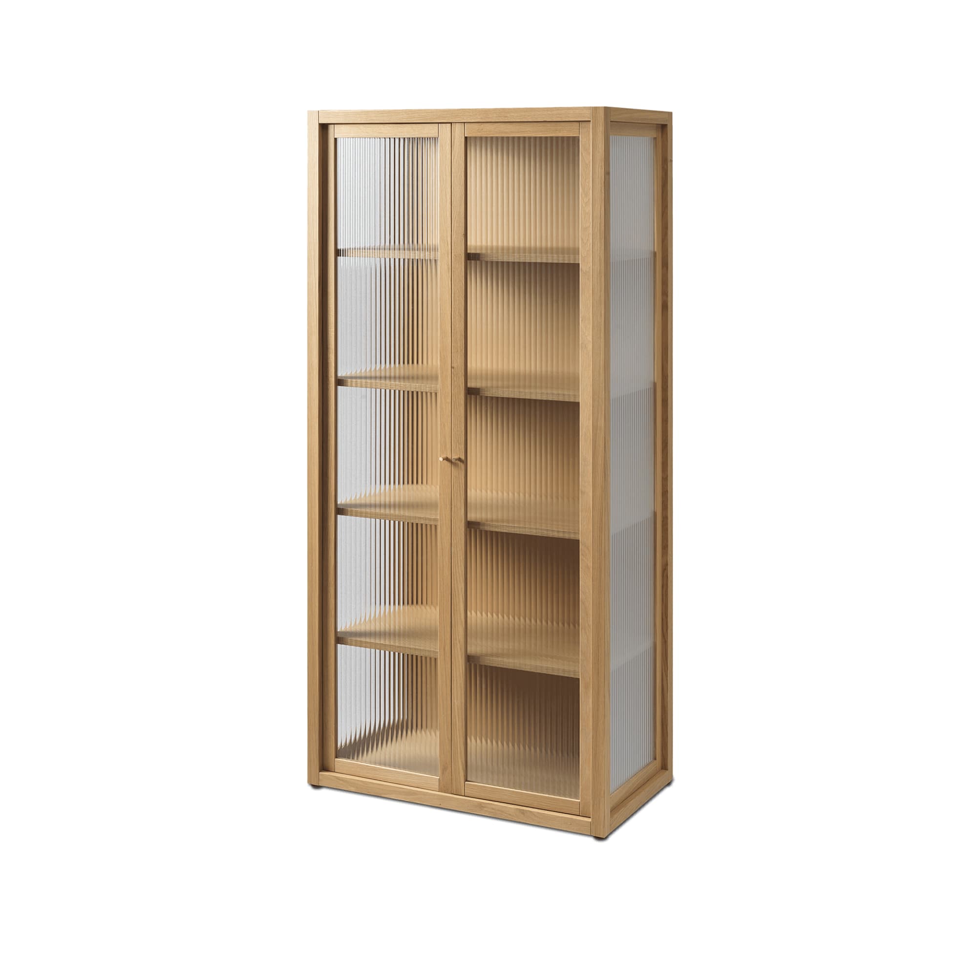 Vitrineskap Reed Natural Oak