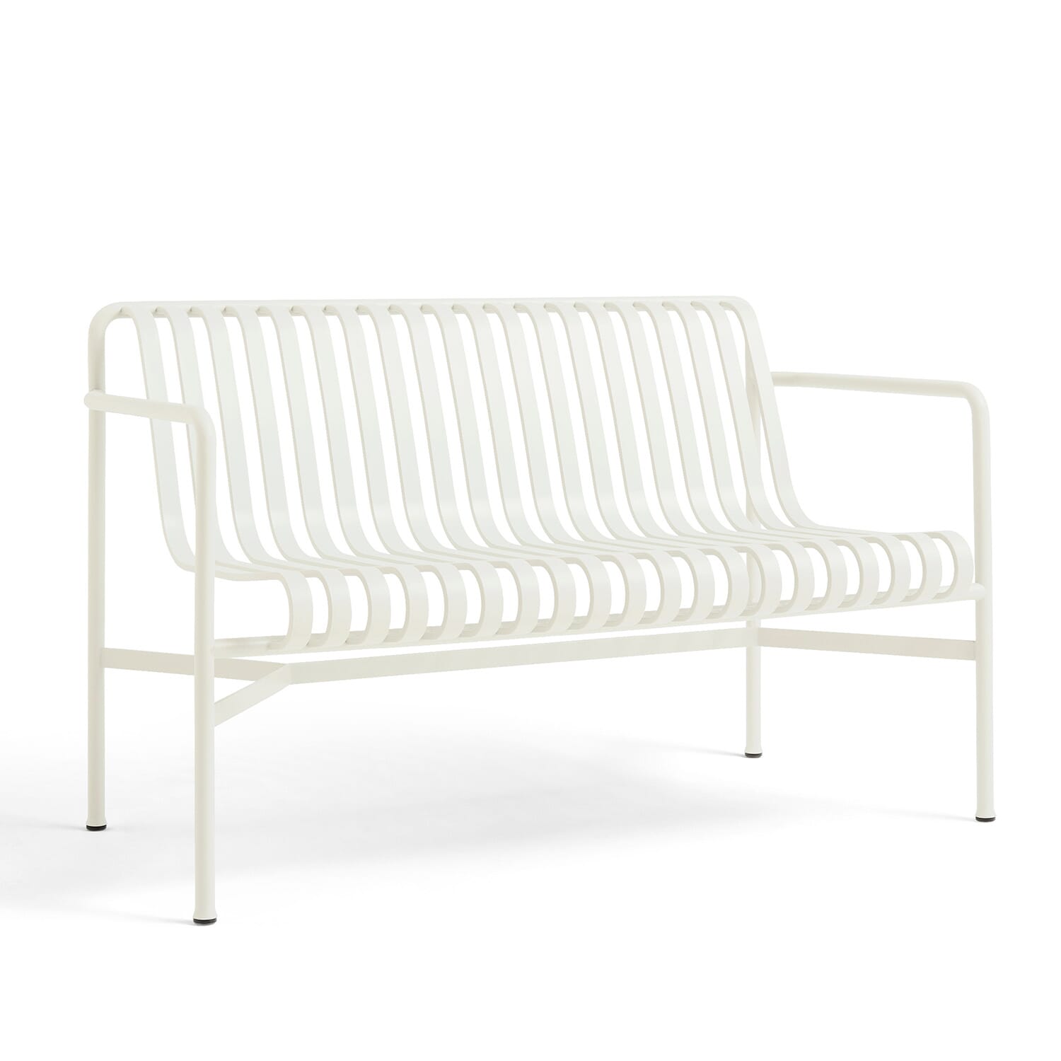 Palissade Dining Bench w. armrest Cream White - Hovedbilde