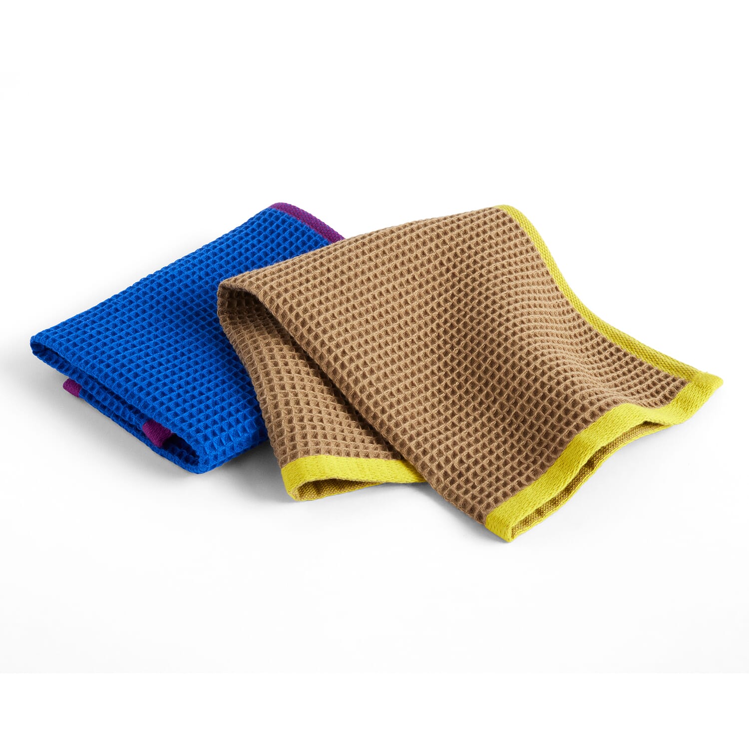 2 stk | Kjøkkenklut Blue/Fuchsia Beige/Yellow - Hovedbilde