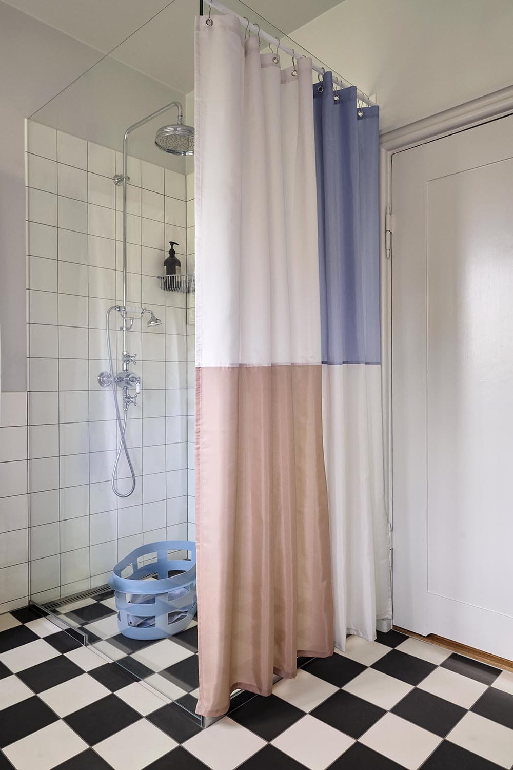 Check Dusjforheng Blue - Bilde 3
