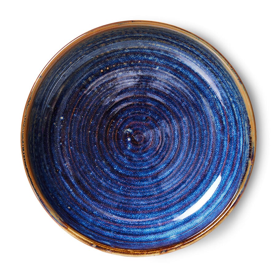 Dyptallerken L Chef Rustic Blue - Hovedbilde