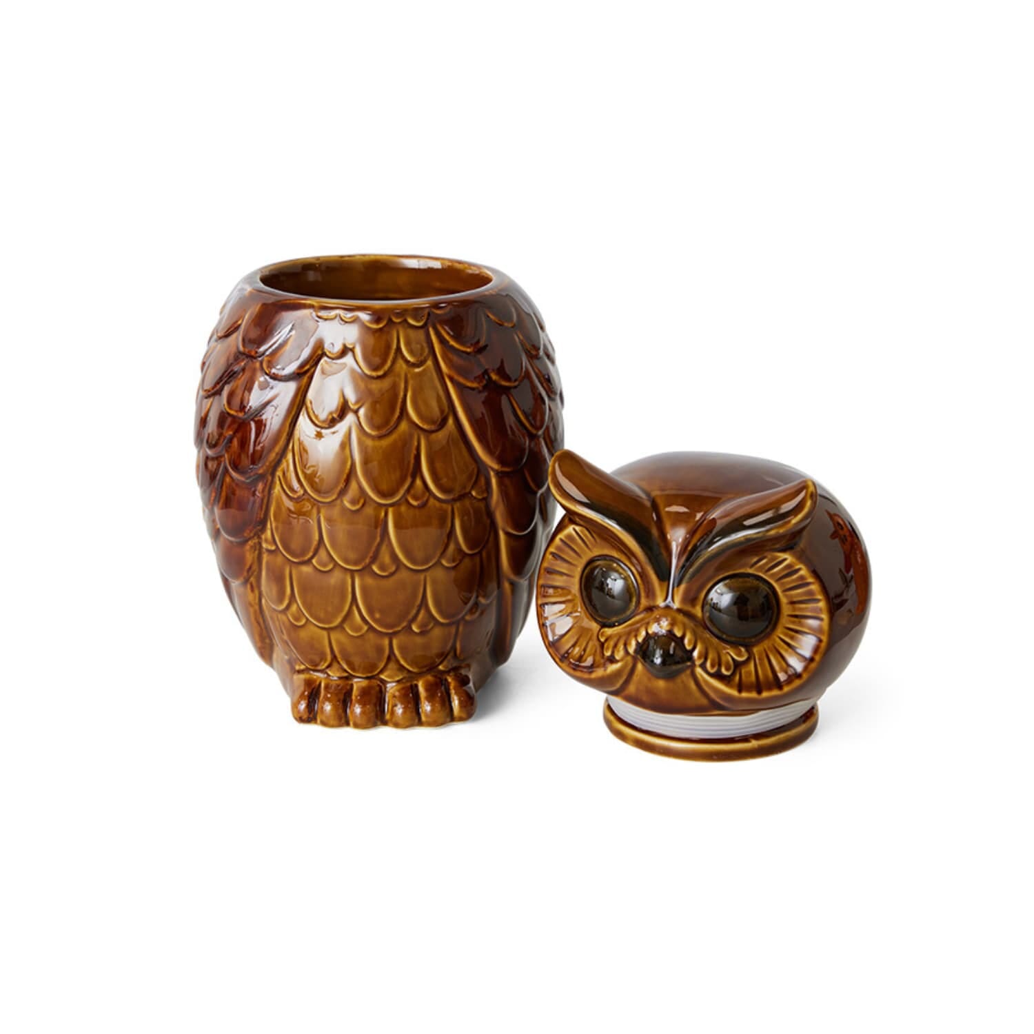 Ceramic owl jar roasted - Bilde 3