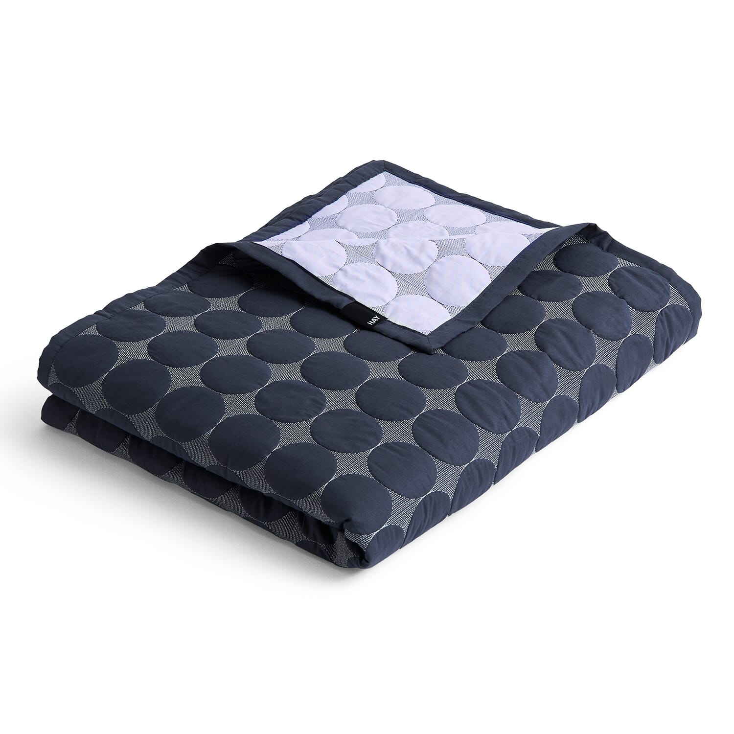 Sengeteppe Mega Dot Midnight Blue 235x245cm - Hovedbilde