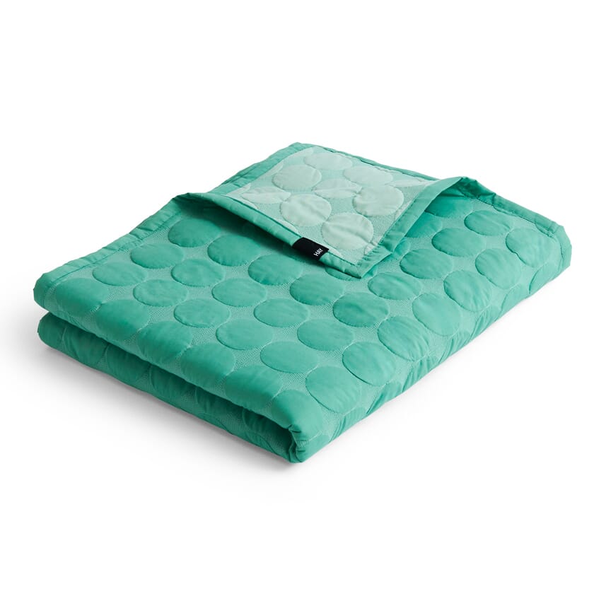 Sengeteppe Mega Dot Sea Green 235x245cm - Hovedbilde