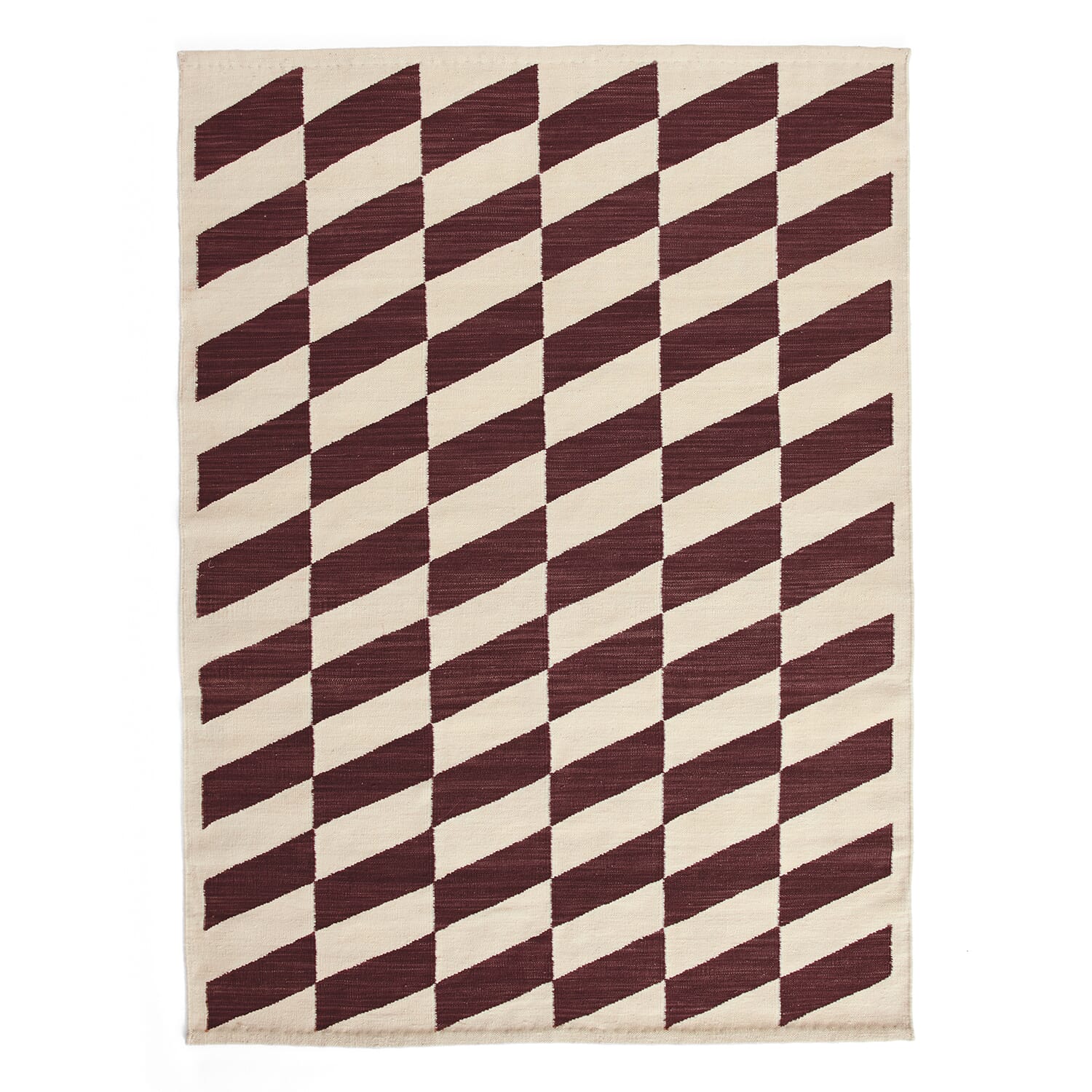 Gulvteppe Shift Kelim Burgundy - Bilde 2