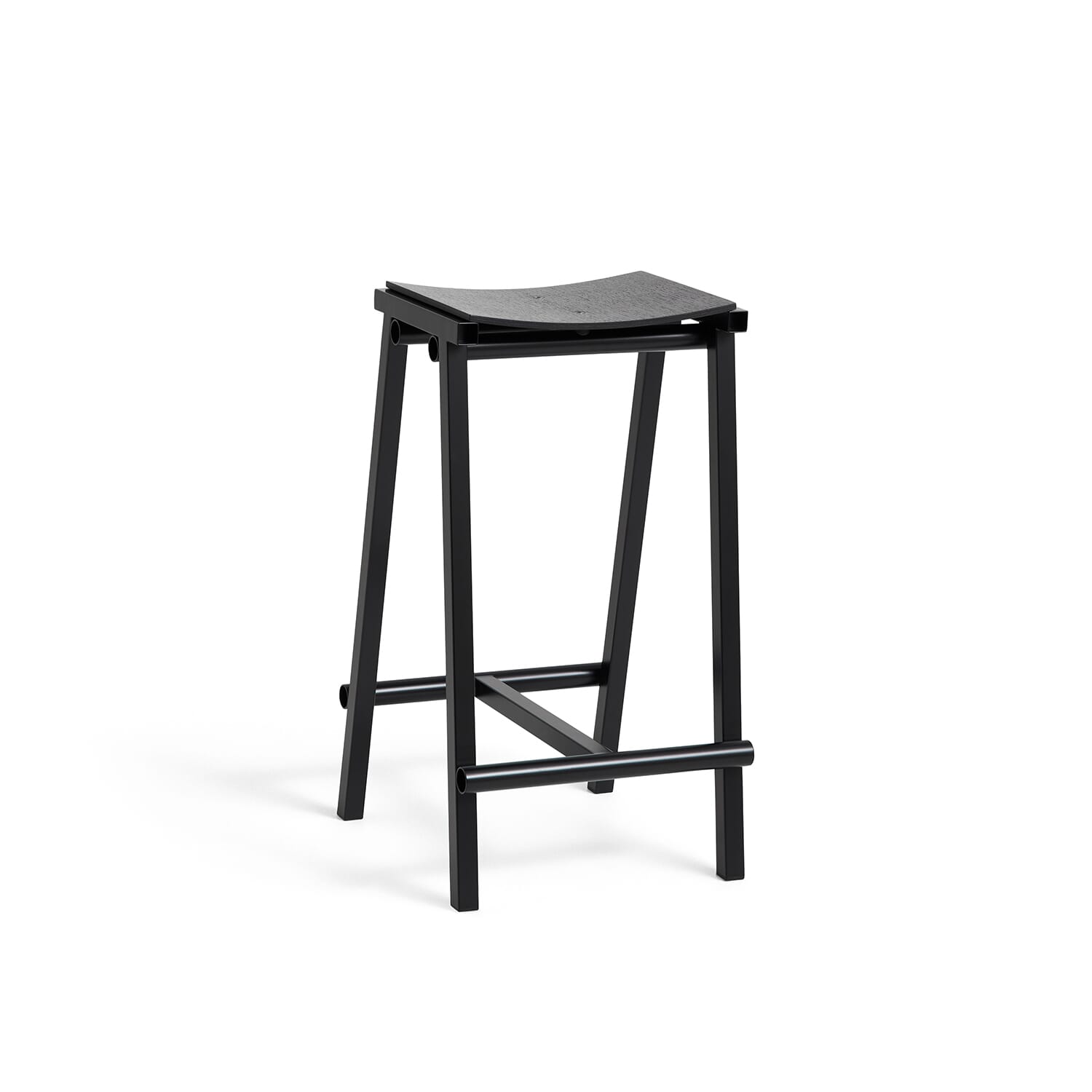 Barstol Taburet 8  Black - Hovedbilde