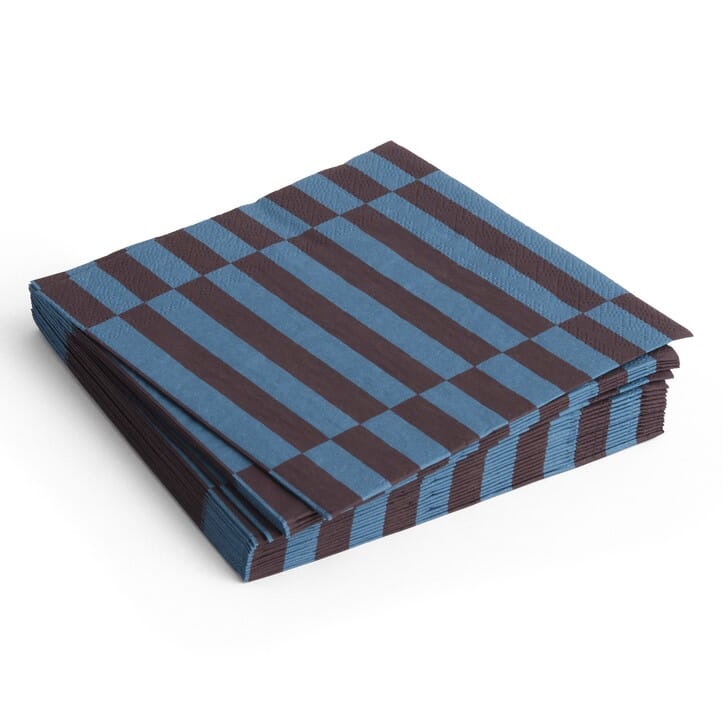 Pattern Servietter Anthracite, Bordeaux, Pillar Stripe - Hovedbilde