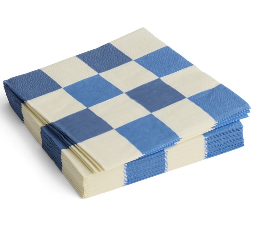 Pattern Servietter Off-White,Blue - Hovedbilde