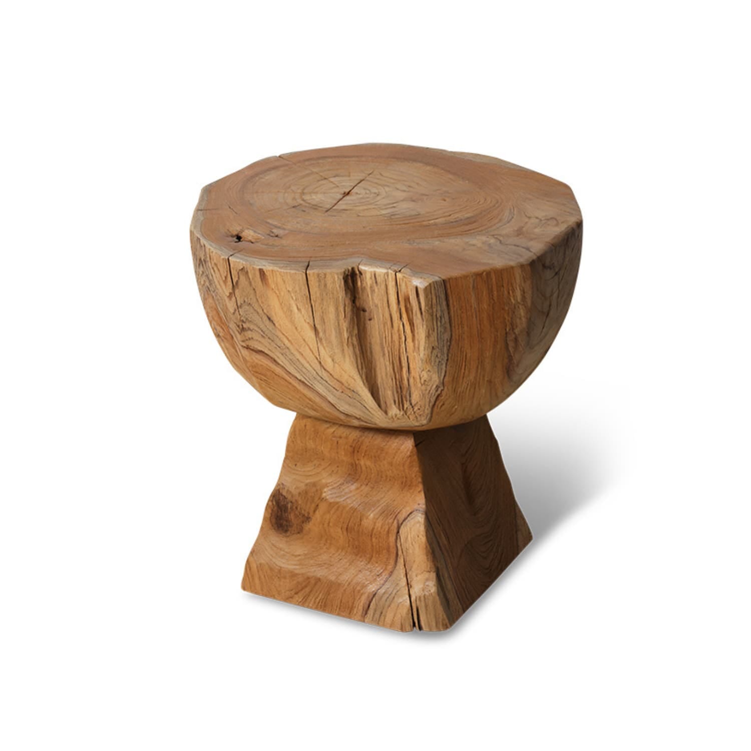 Arched wooden stool - Bilde 2