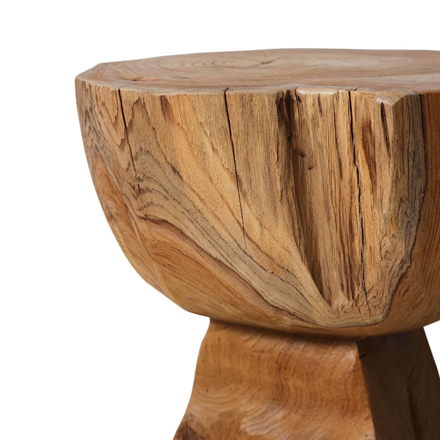 Arched wooden stool - Bilde 3