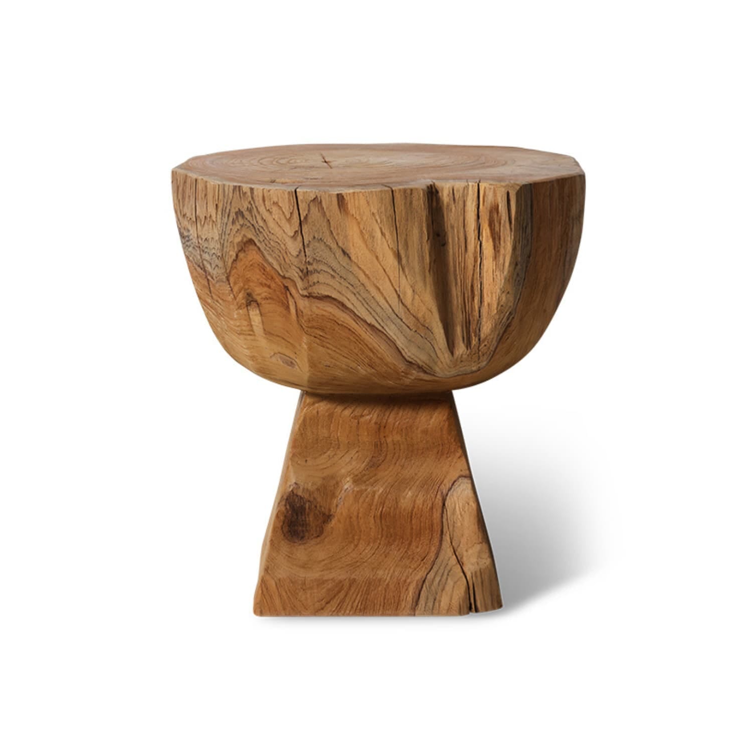 Arched wooden stool - Hovedbilde